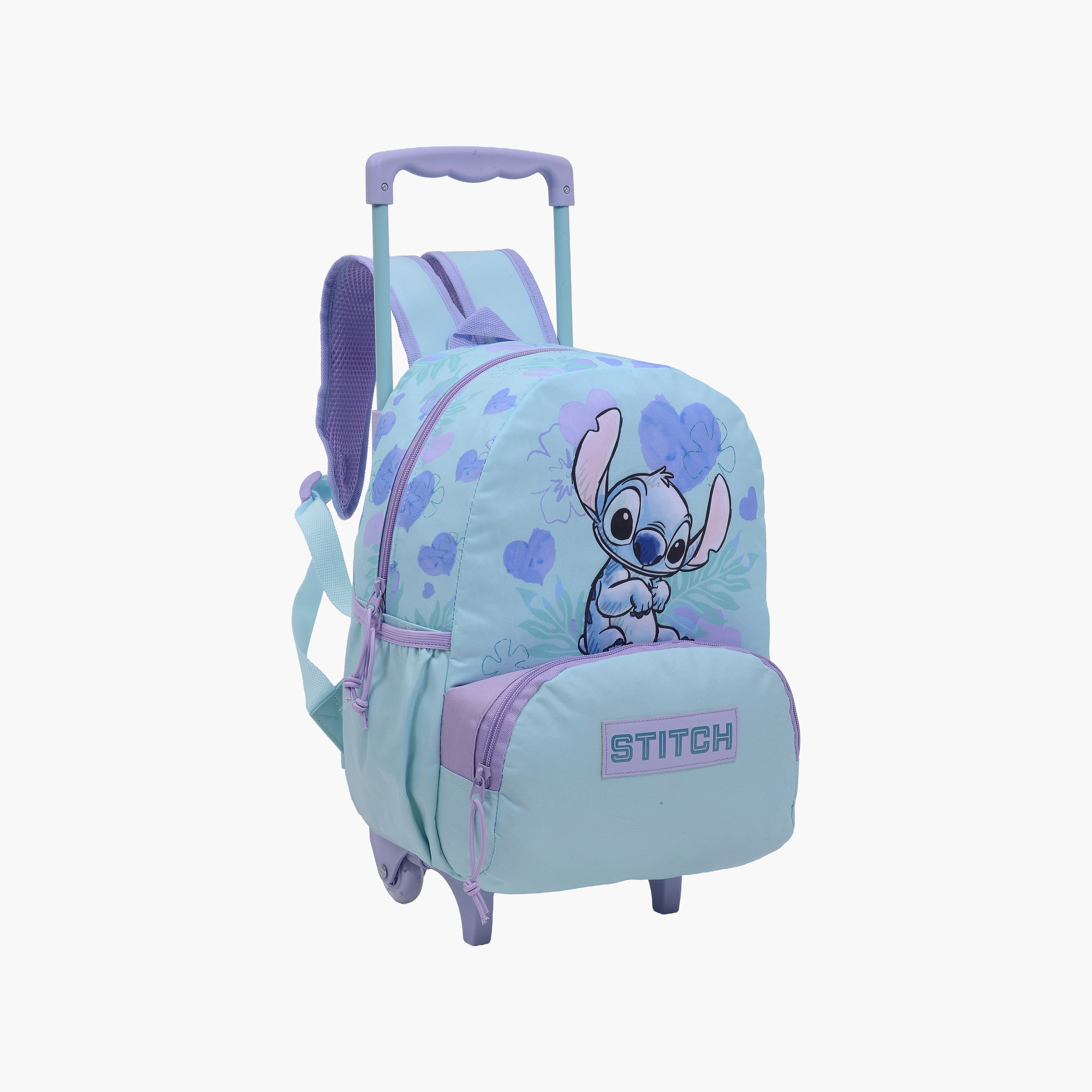 Stitch Trolley Backpack for Girls 8-13 Yrs with Pencil Case - 16 Inch-school-bagsandbackpacks-trolleybags-image-2