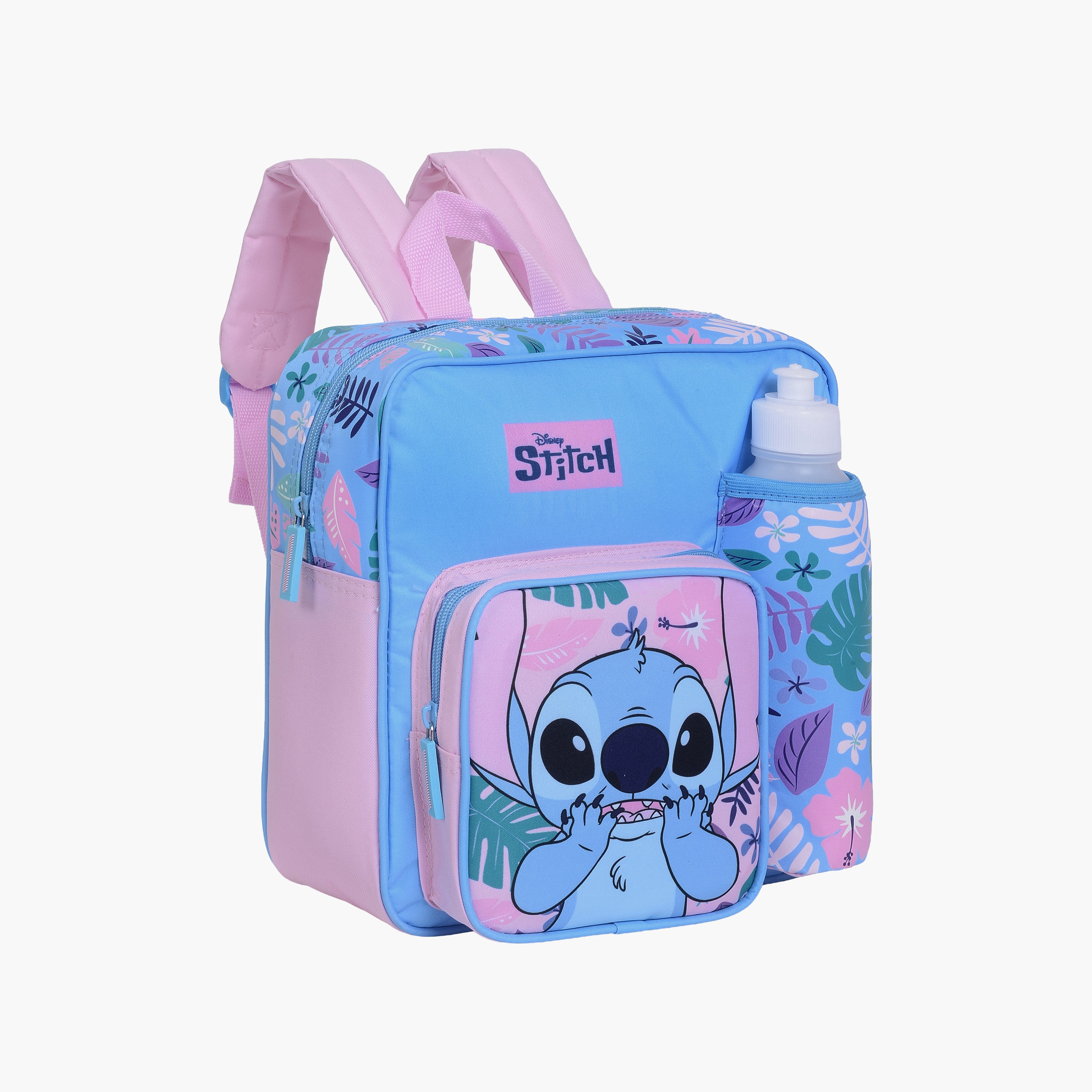Stitch 5-Piece Insulated Backpack Set for Girls 2-5 Yrs with Lunch Box & Bottle - 11 Inch-school-bagsandbackpacks-backpacks-image-2