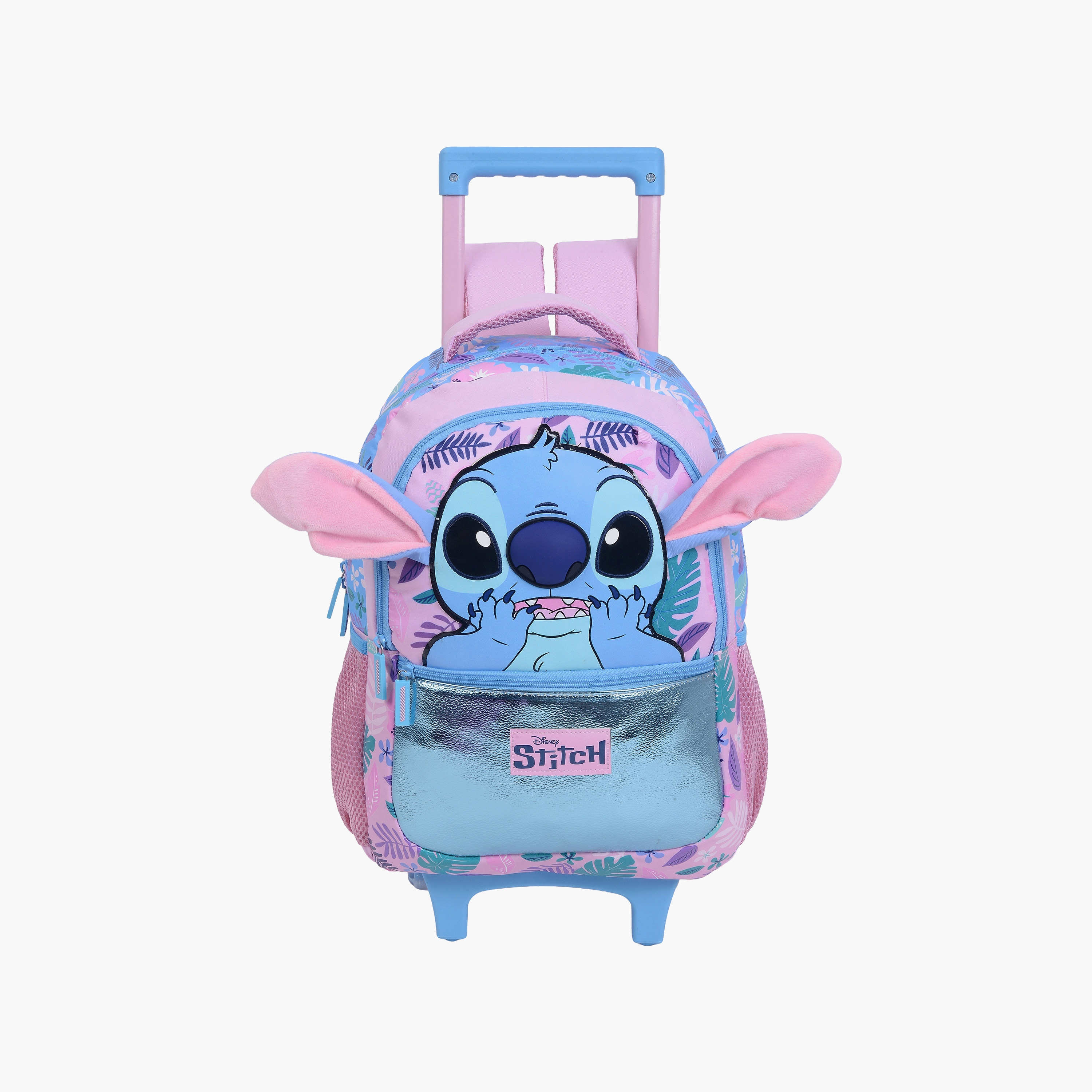 Stitch Trolley Backpack for Girls 8-13 Yrs with Pencil Case - 16 Inch-school-bagsandbackpacks-trolleybags-image-2