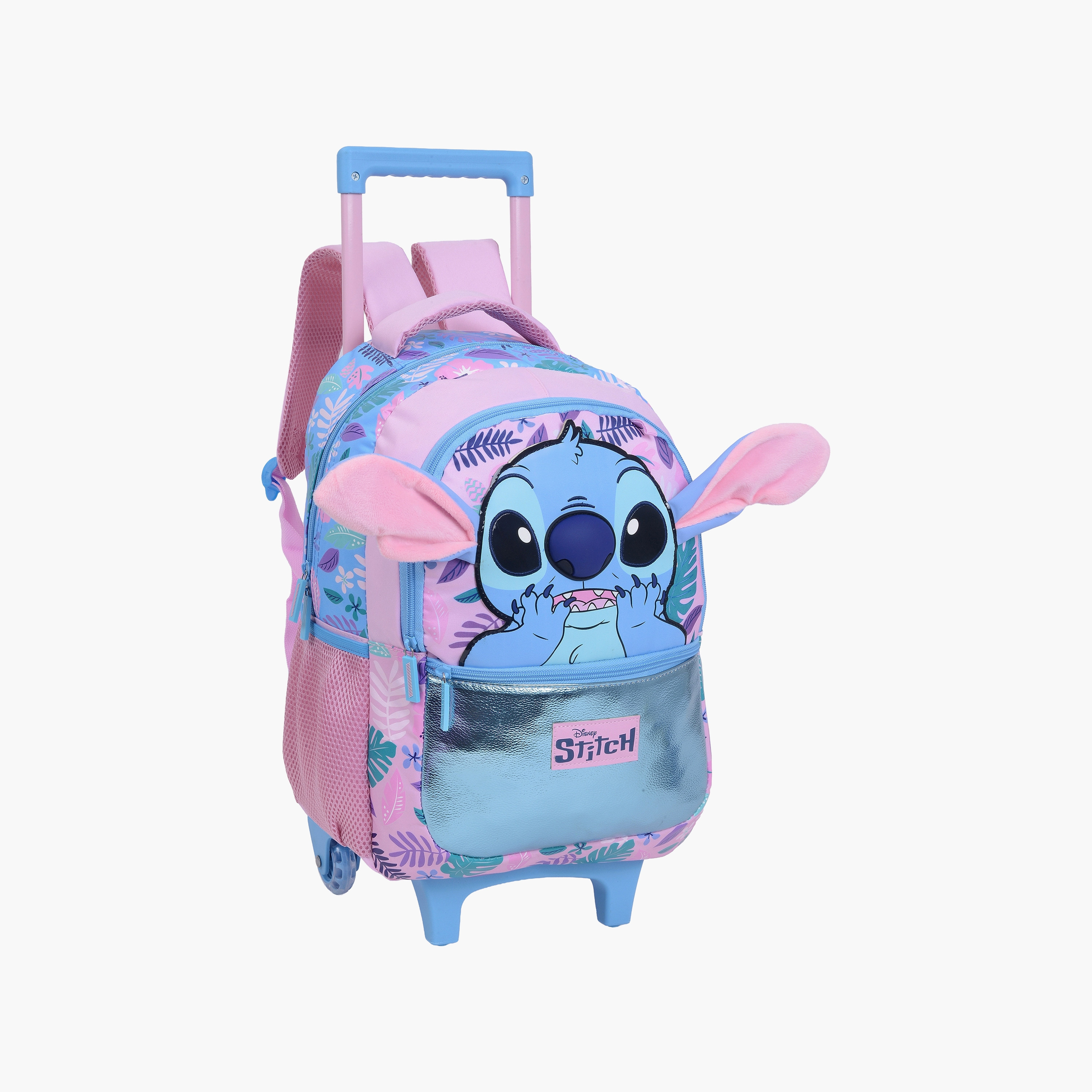 Stitch Trolley Backpack for Girls 8-13 Yrs with Pencil Case - 16 Inch-school-bagsandbackpacks-trolleybags-image-4