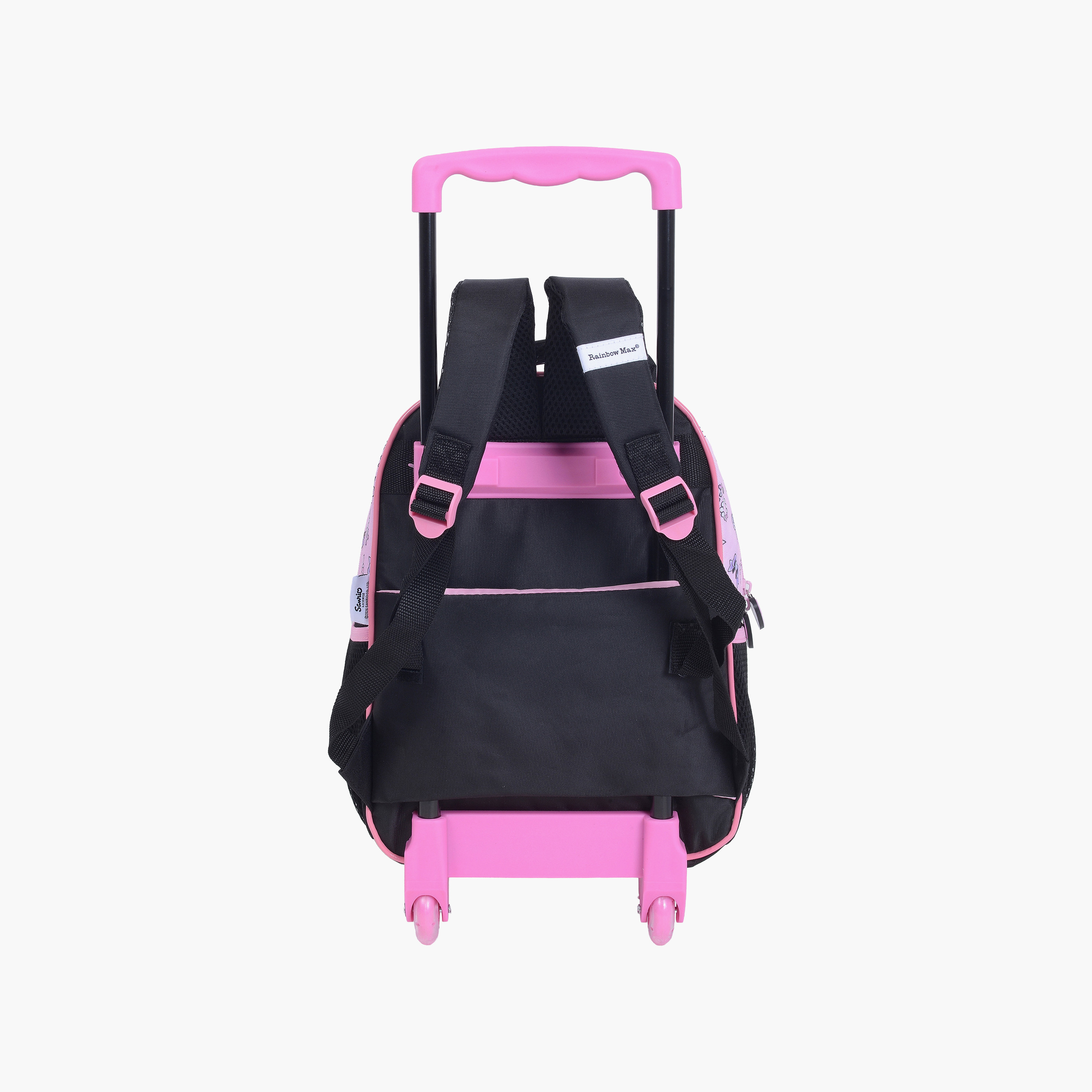 Kuromi Trolley Backpack for Girls 5-8 Yrs - 13.5 Inch-school-bagsandbackpacks-trolleybags-image-3