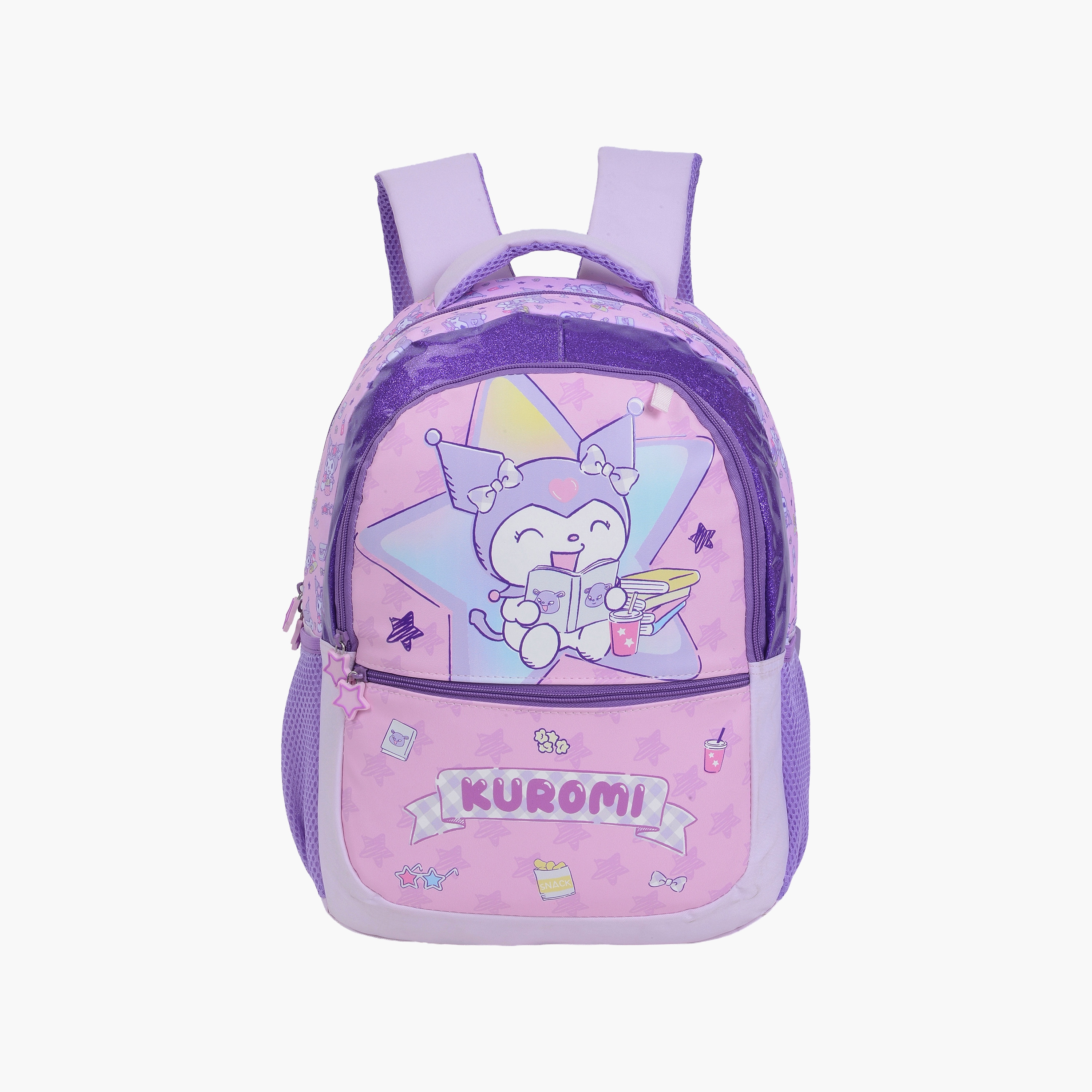 Kuromi School Backpack for Girls 8-13 yrs with Pencil Case - 16 Inch-school-bagsandbackpacks-backpacks-image-1