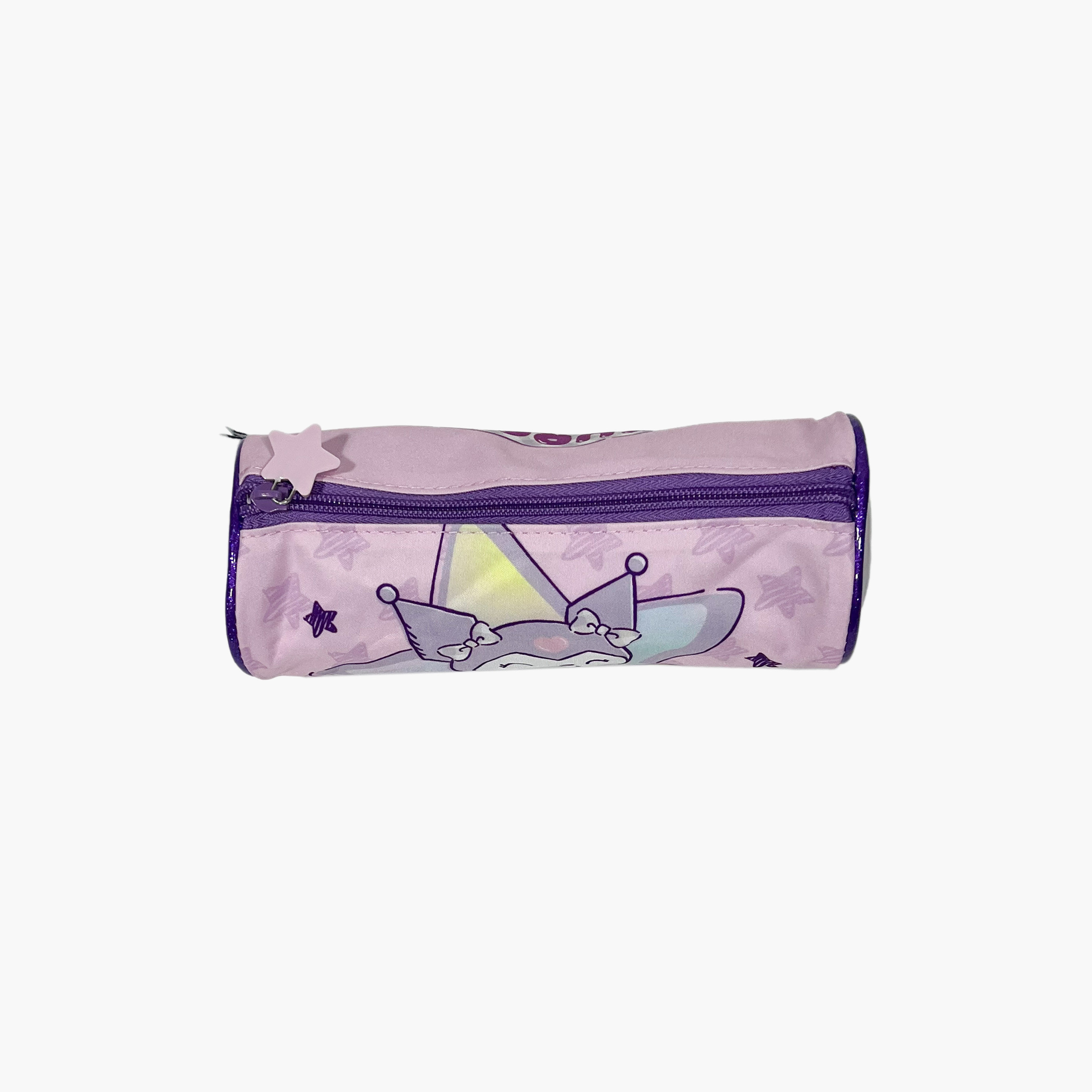 Kuromi Round Pencil Case with Zip Closure - Polyester-school-stationery-pencilcases-image-3