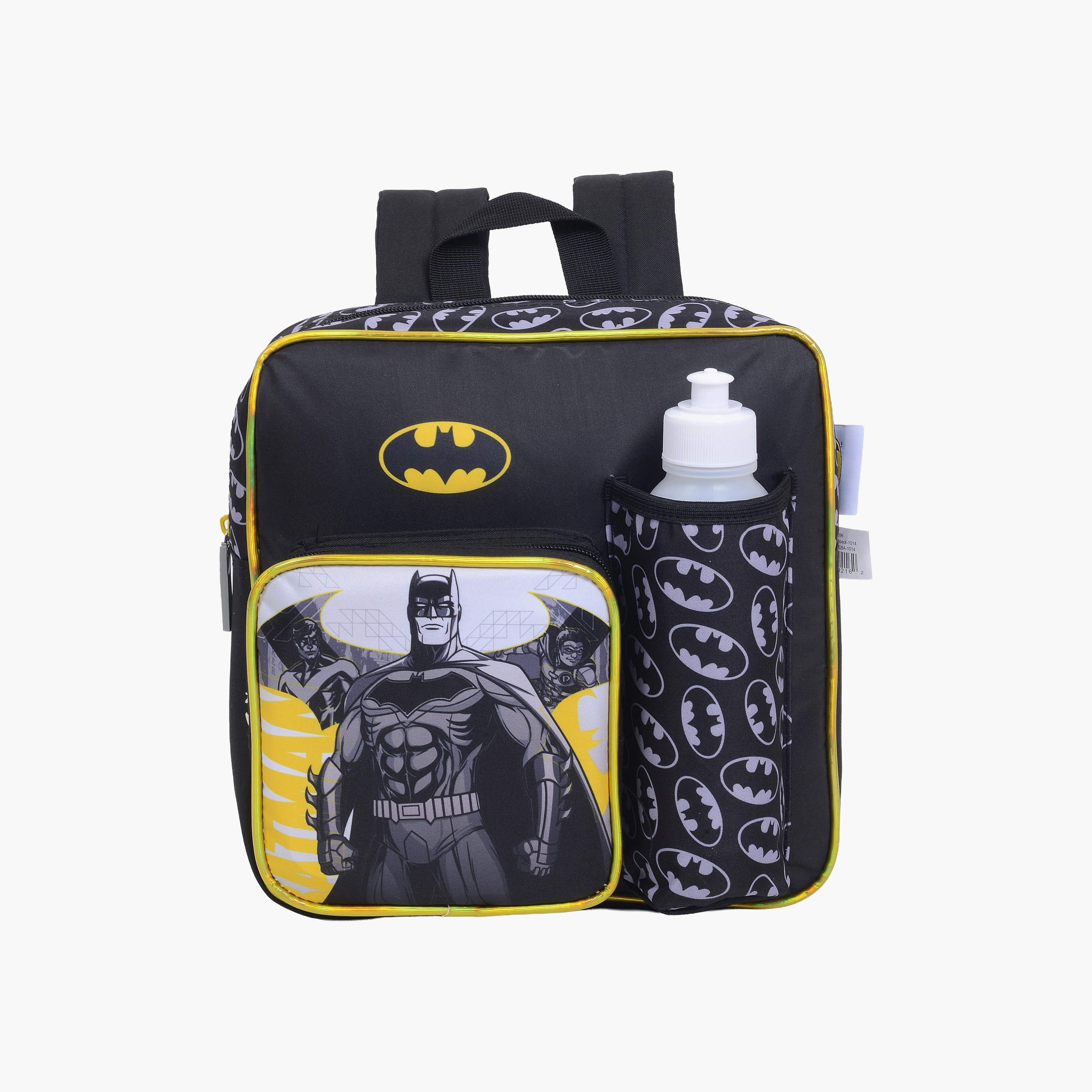 Batman 5-Piece Insulated Backpack Set for Girls 2-5 Yrs with Lunch Box & Bottle - 11 Inch-school-bagsandbackpacks-backpacks-image-1