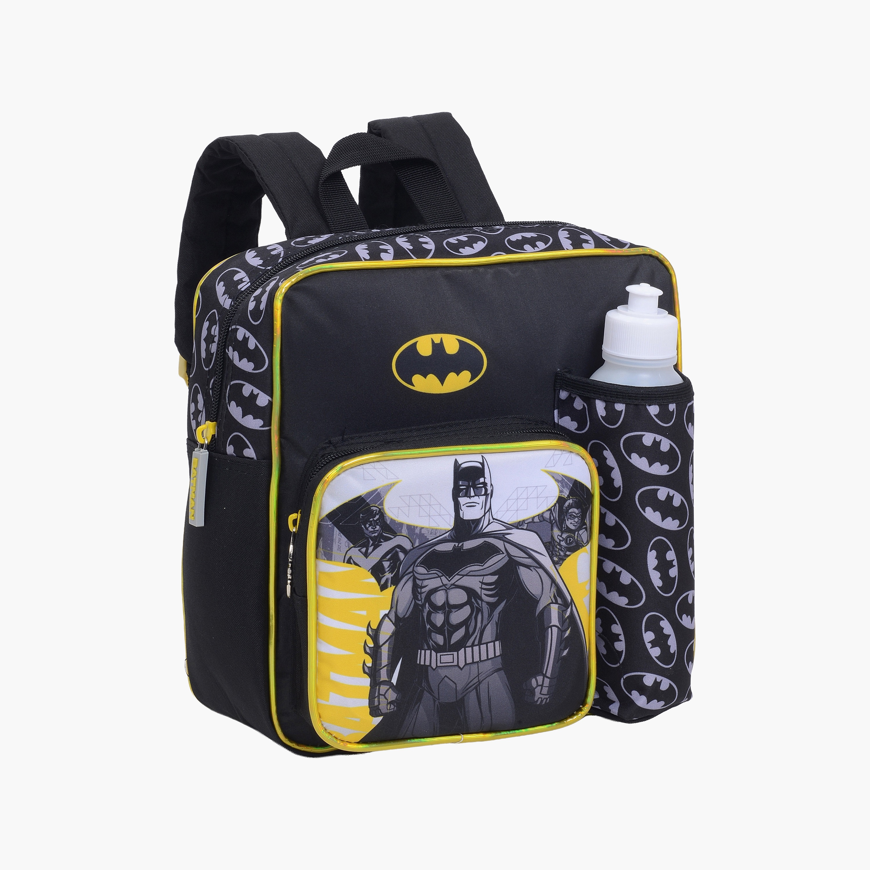 Batman 5-Piece Insulated Backpack Set for Girls 2-5 Yrs with Lunch Box & Bottle - 11 Inch-school-bagsandbackpacks-backpacks-image-2