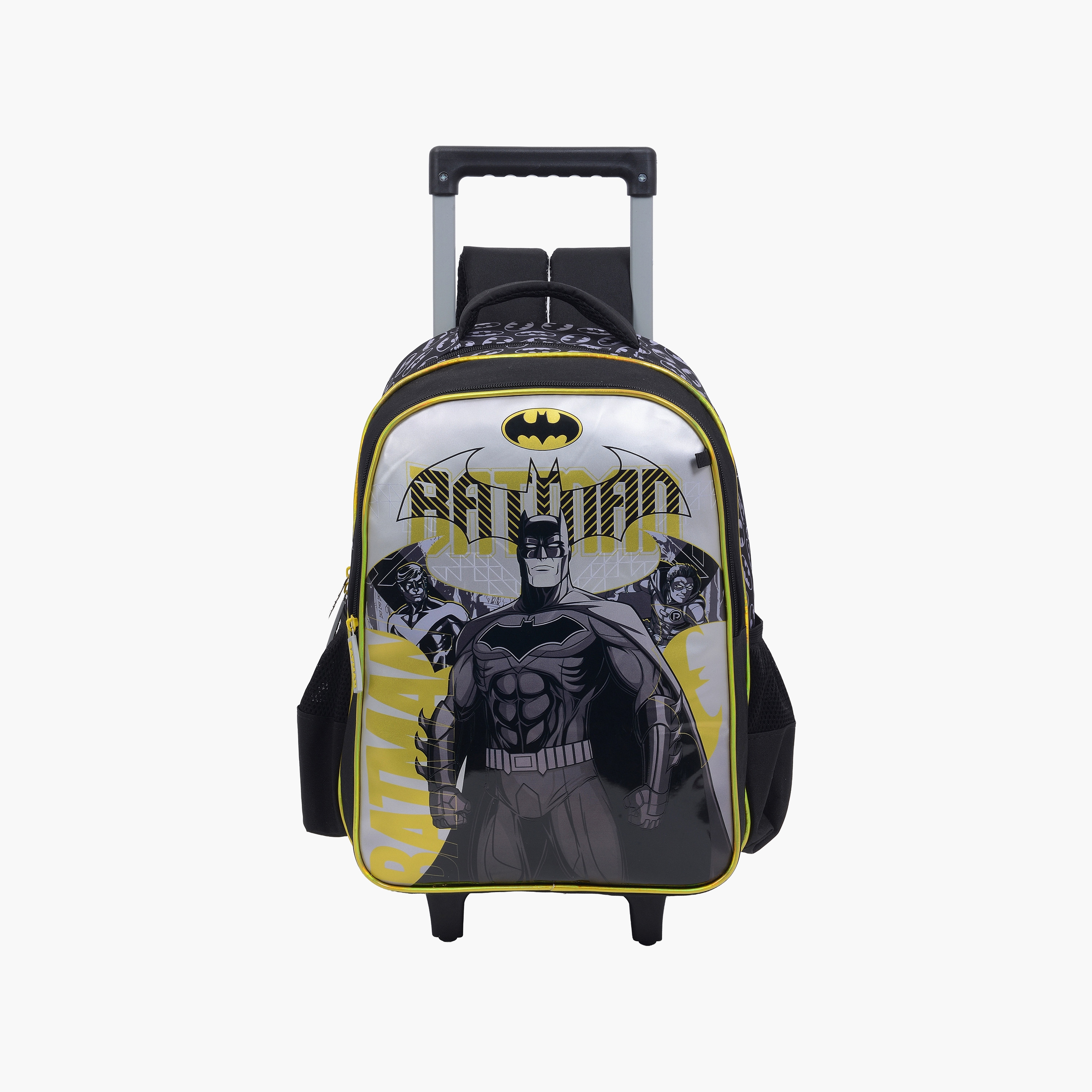Batman Trolley Backpack for Boys 8-13 Yrs with Pencil Case - 16 Inch-school-bagsandbackpacks-trolleybags-image-1