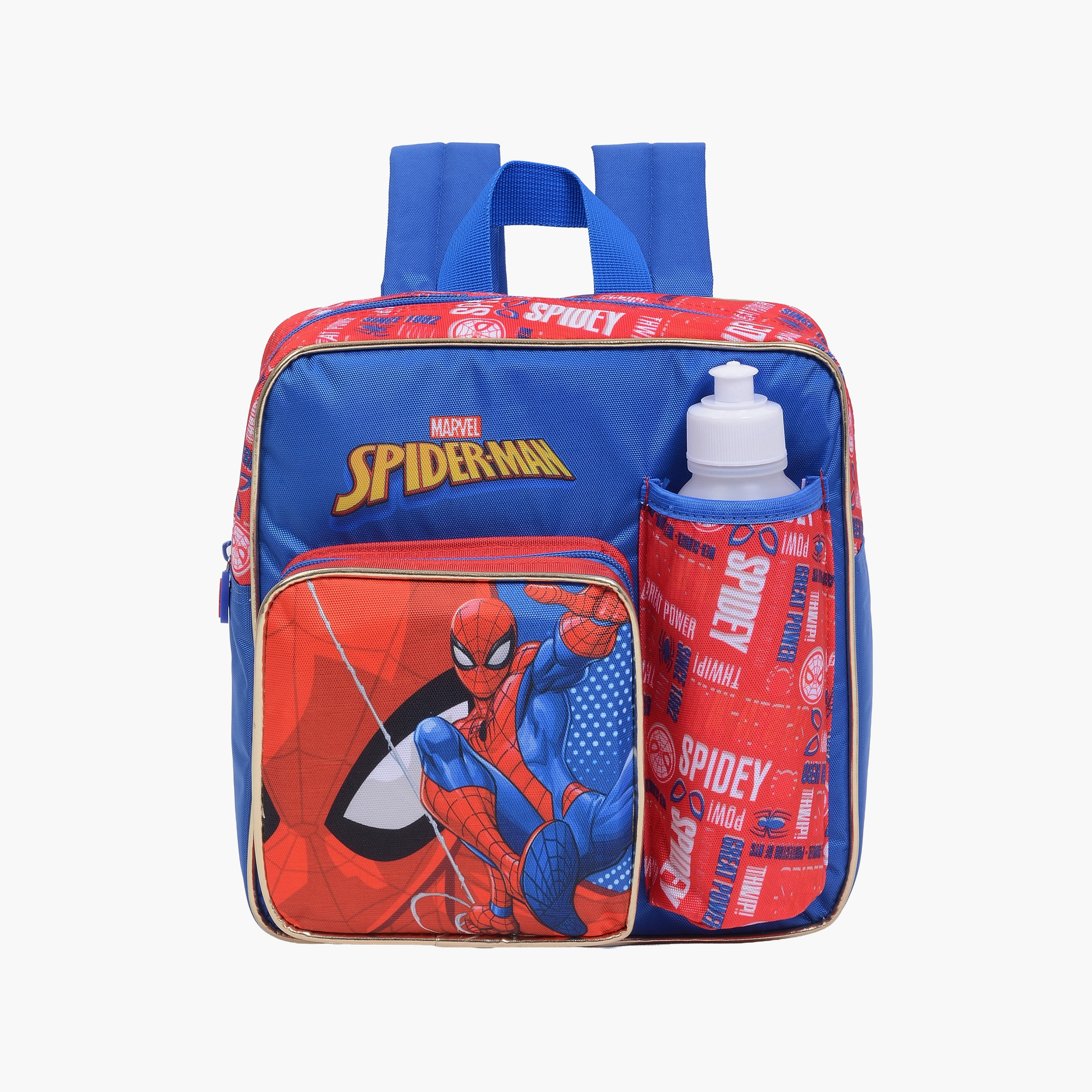 Spiderman 5-Piece Insulated Backpack Set for Girls 2-5 Yrs with Lunch Box & Bottle - 11 Inch-school-bagsandbackpacks-backpacks-image-1