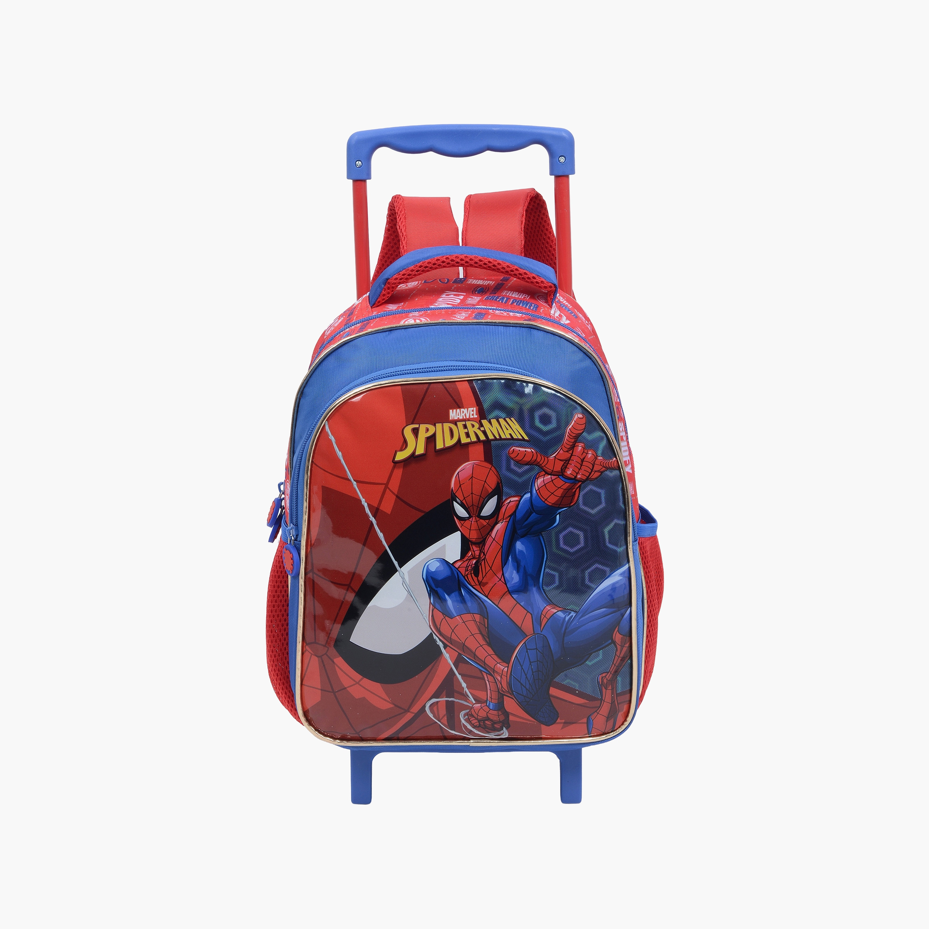 Spiderman Trolley Backpack for Boys 5-8 Yrs with Pencil Case - 13.5 Inch-school-bagsandbackpacks-trolleybags-image-2