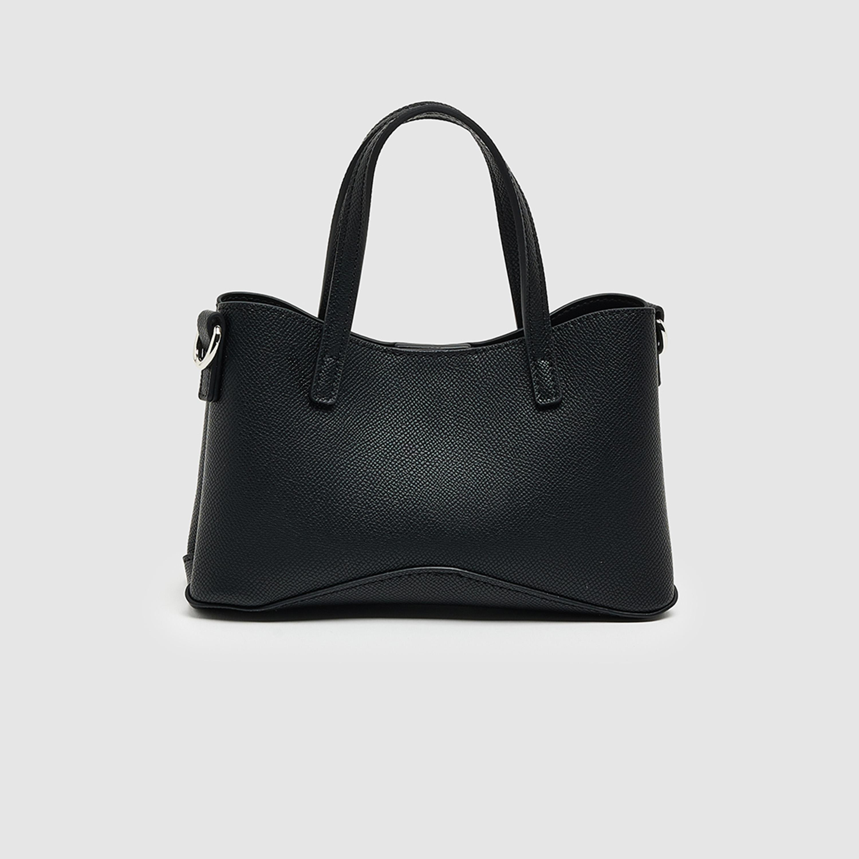 BCBG Textured Top Handle Shoulder Bag with Zipper Closure and Adjustable Strap | 21 X 14 X 8 CM-women-bagsandwallets-handbags-image-2