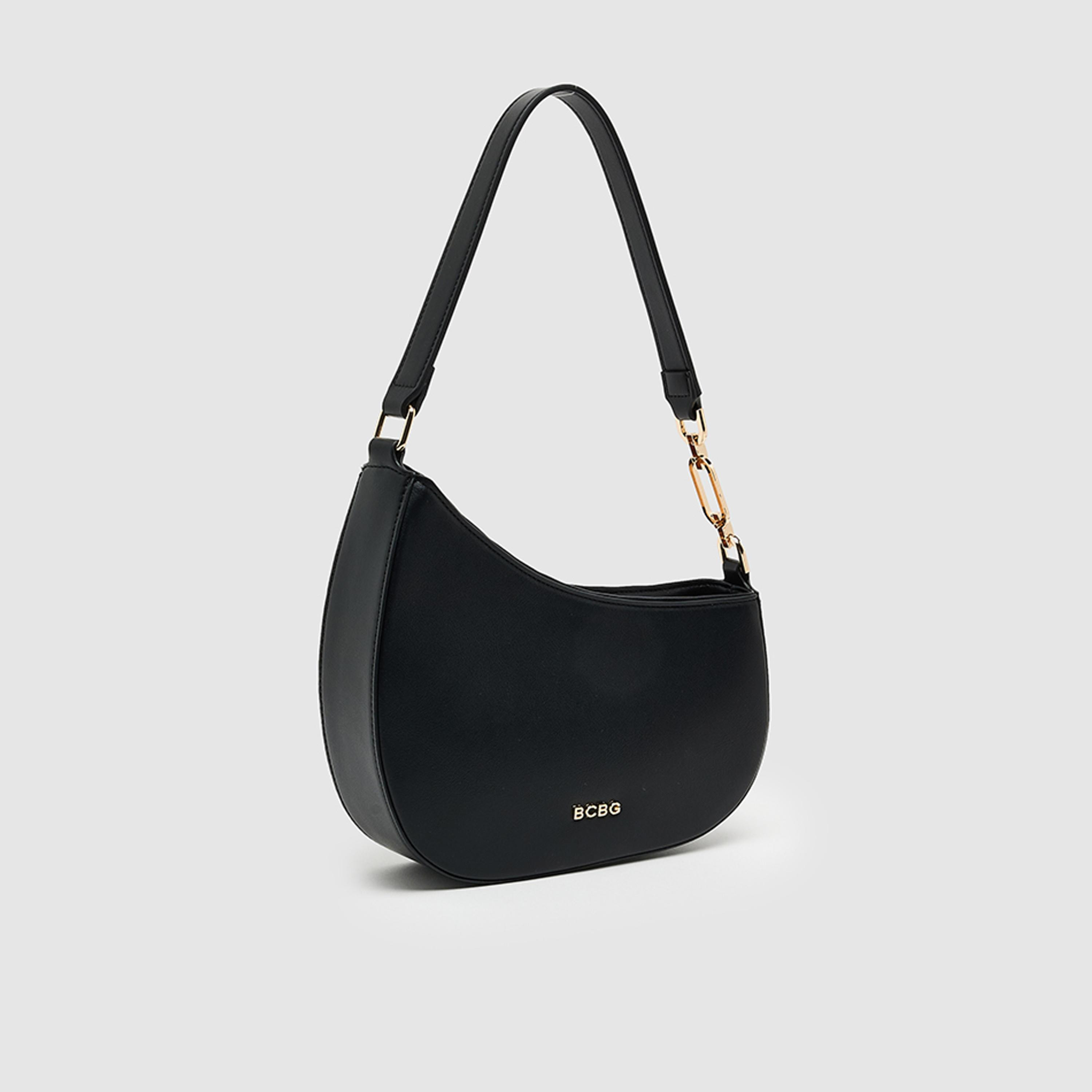 BCBG Plain Top Handle Shoulder Bag with Zipper Closure and Detachable Strap | 26 X 23 X 6 CM-women-bagsandwallets-handbags-image-1