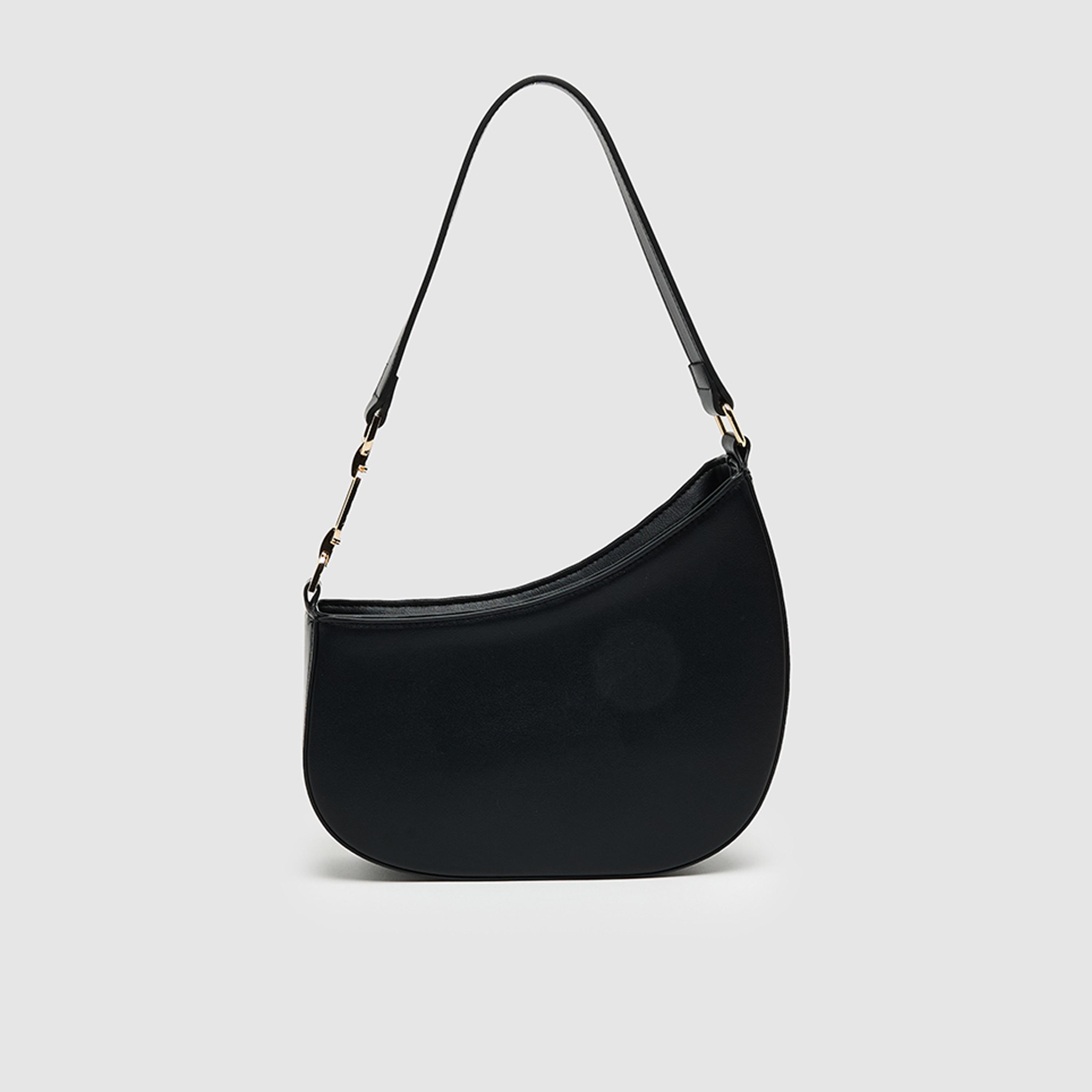 BCBG Plain Top Handle Shoulder Bag with Zipper Closure and Detachable Strap | 26 X 23 X 6 CM-women-bagsandwallets-handbags-image-3