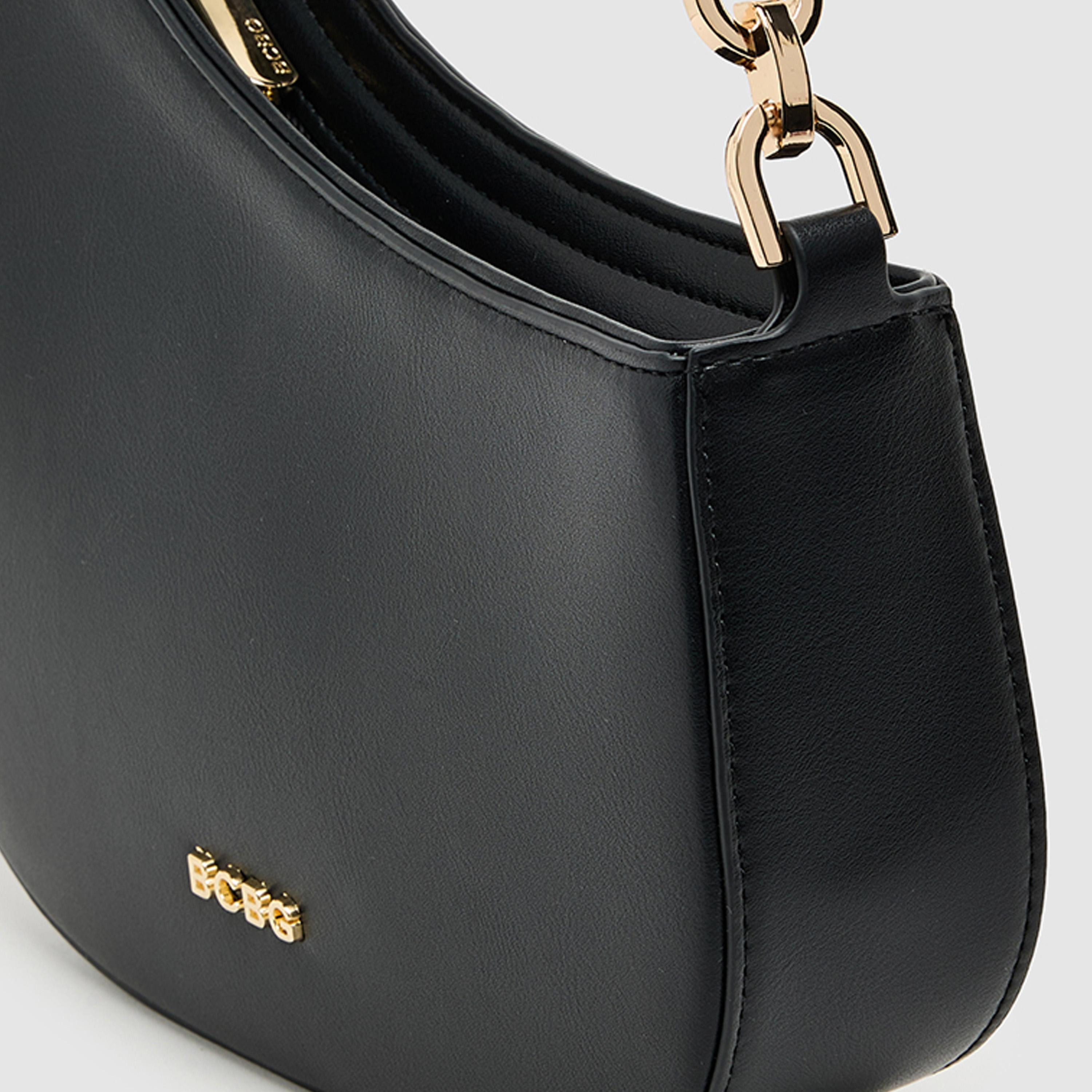BCBG Plain Top Handle Shoulder Bag with Zipper Closure and Detachable Strap | 26 X 23 X 6 CM-women-bagsandwallets-handbags-image-4