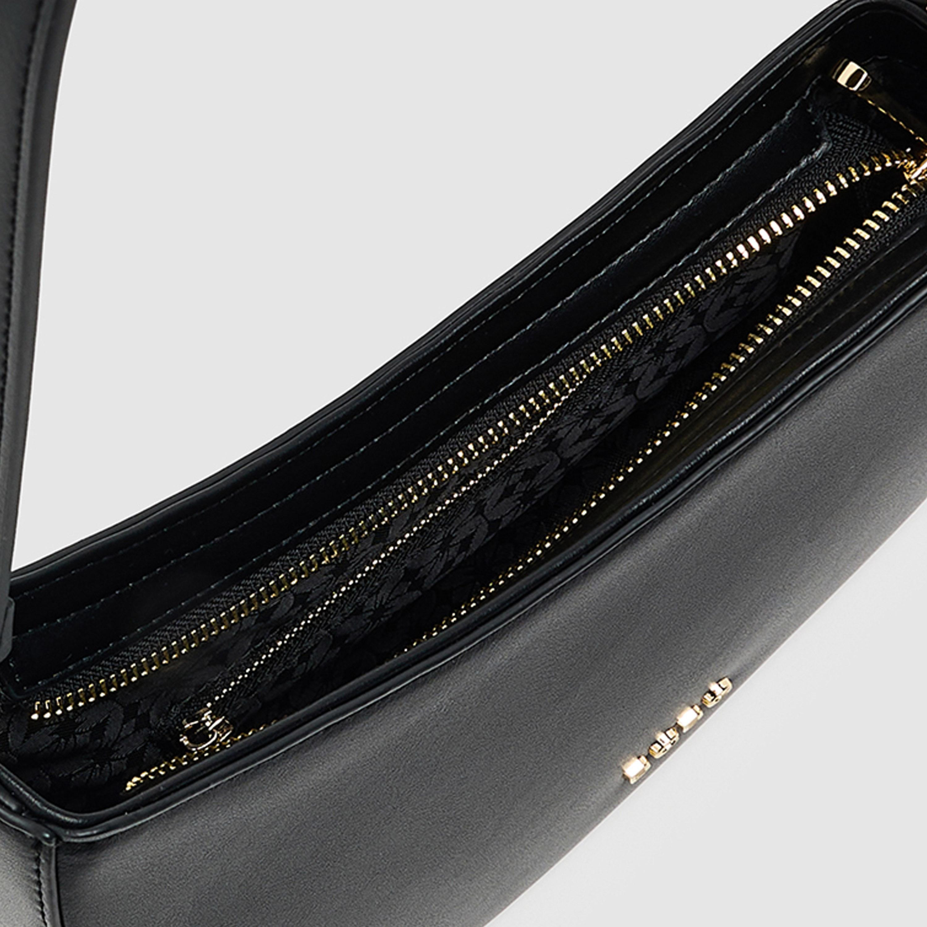 BCBG Plain Top Handle Shoulder Bag with Zipper Closure and Detachable Strap | 26 X 23 X 6 CM-women-bagsandwallets-handbags-image-6