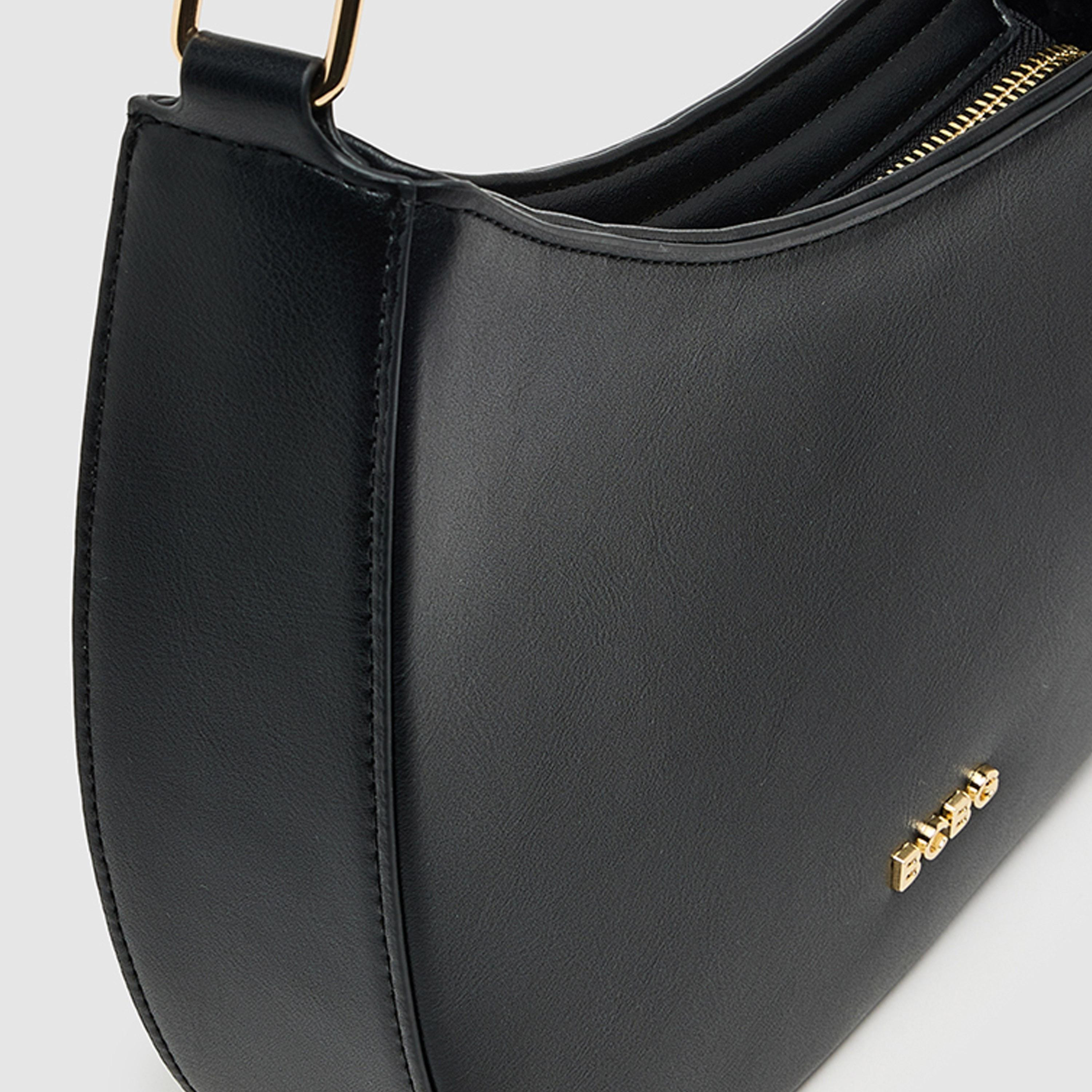 BCBG Plain Top Handle Shoulder Bag with Zipper Closure and Detachable Strap | 26 X 23 X 6 CM-women-bagsandwallets-handbags-image-7