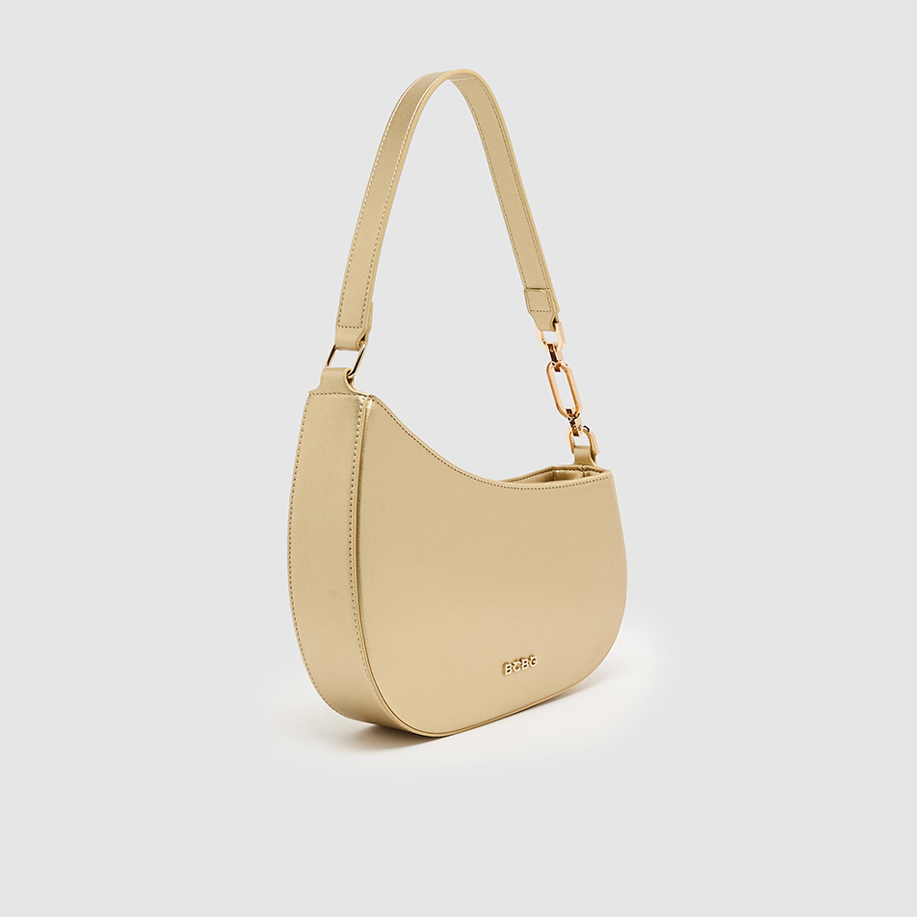 BCBG Plain Top Handle Shoulder Bag with Zipper Closure and Detachable Strap | 26 X 23 X 6 CM-women-bagsandwallets-handbags-image-1