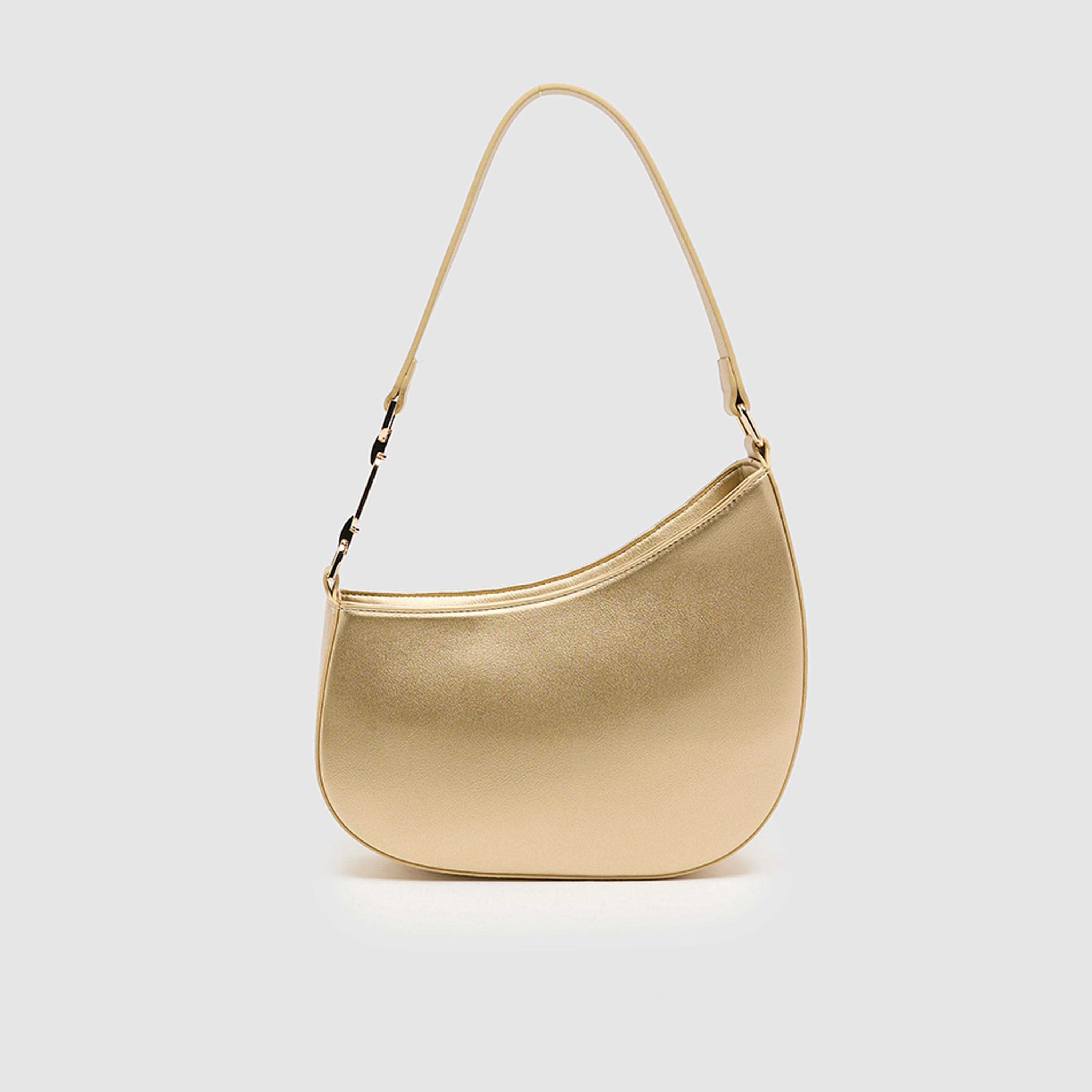 BCBG Plain Top Handle Shoulder Bag with Zipper Closure and Detachable Strap | 26 X 23 X 6 CM-women-bagsandwallets-handbags-image-3