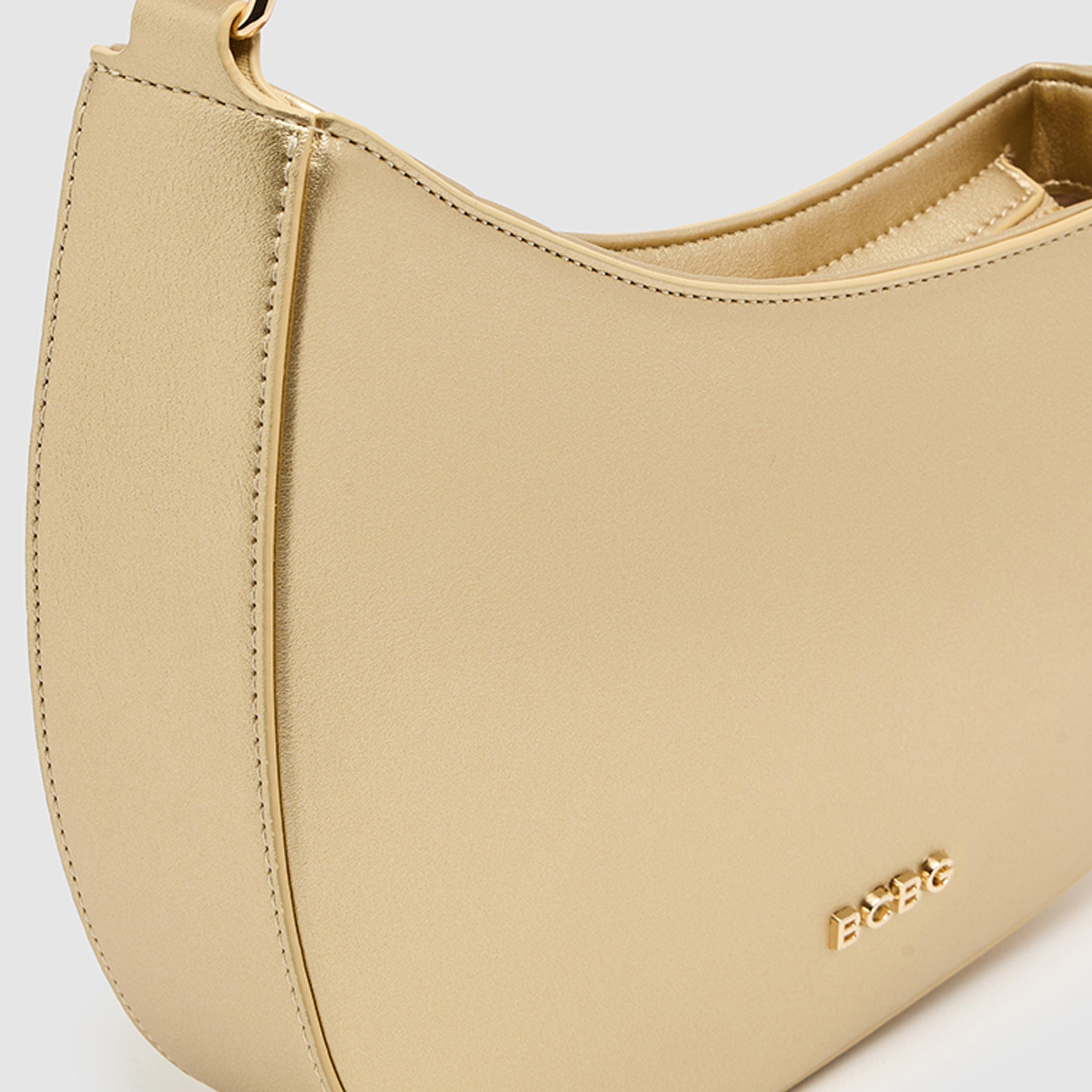 BCBG Plain Top Handle Shoulder Bag with Zipper Closure and Detachable Strap | 26 X 23 X 6 CM-women-bagsandwallets-handbags-image-7