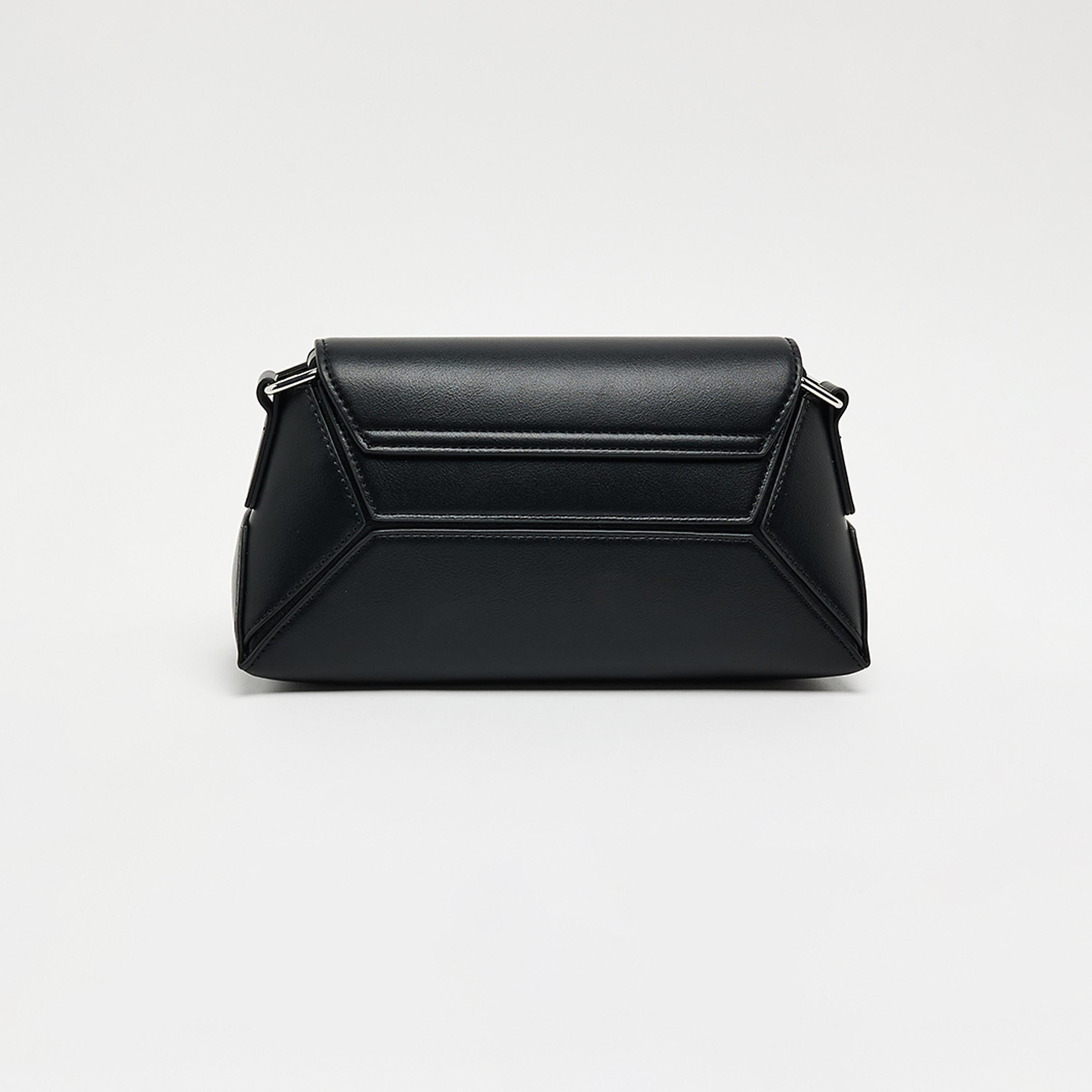 BCBG Plain Top Handle Sling Bag with Magnetic Closure and Adjustable Strap | 27 X 13 X 10 CM-women-bagsandwallets-handbags-image-3