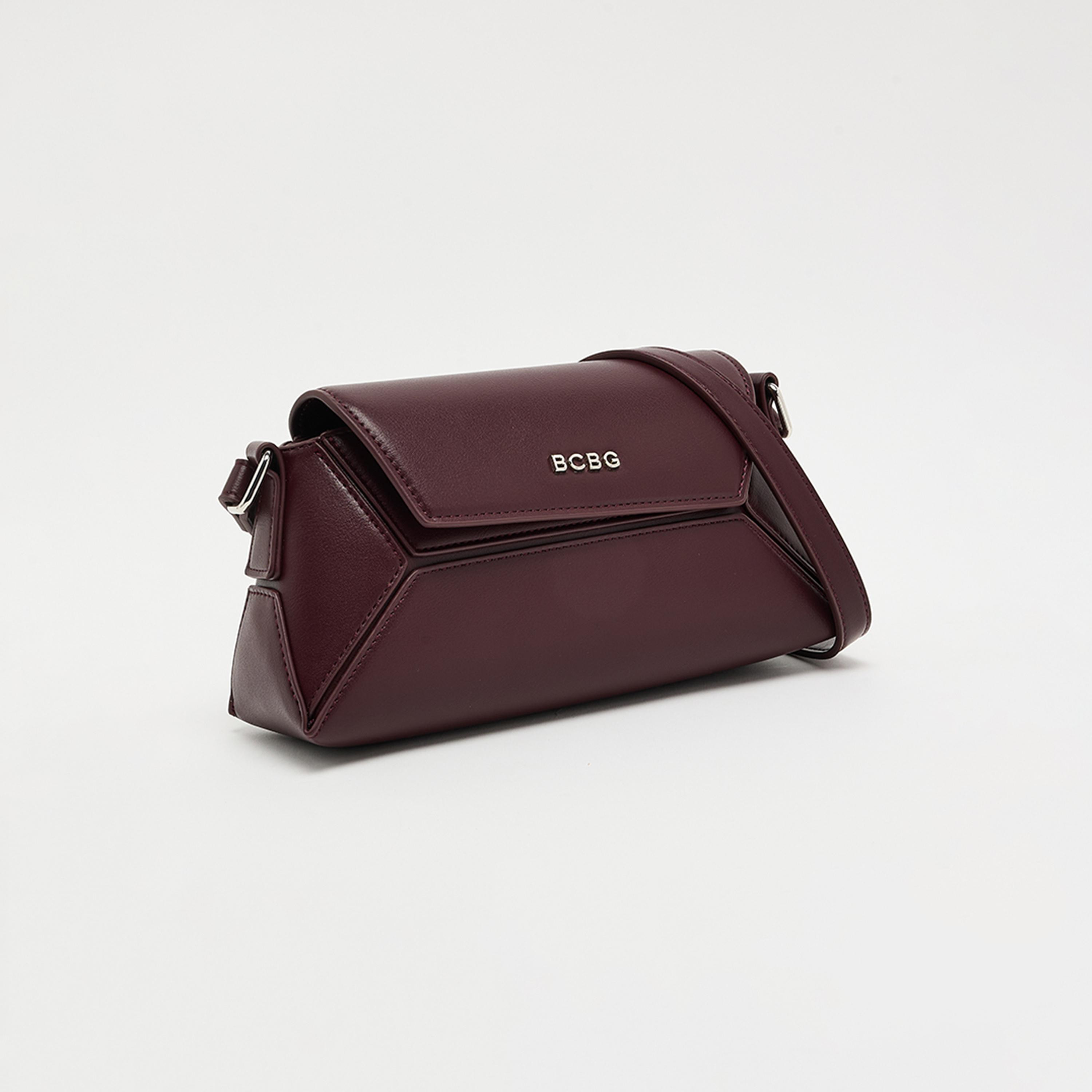 BCBG Plain Top Handle Sling Bag with Magnetic Closure and Adjustable Strap | 27 X 13 X 10 CM-women-bagsandwallets-handbags-image-1