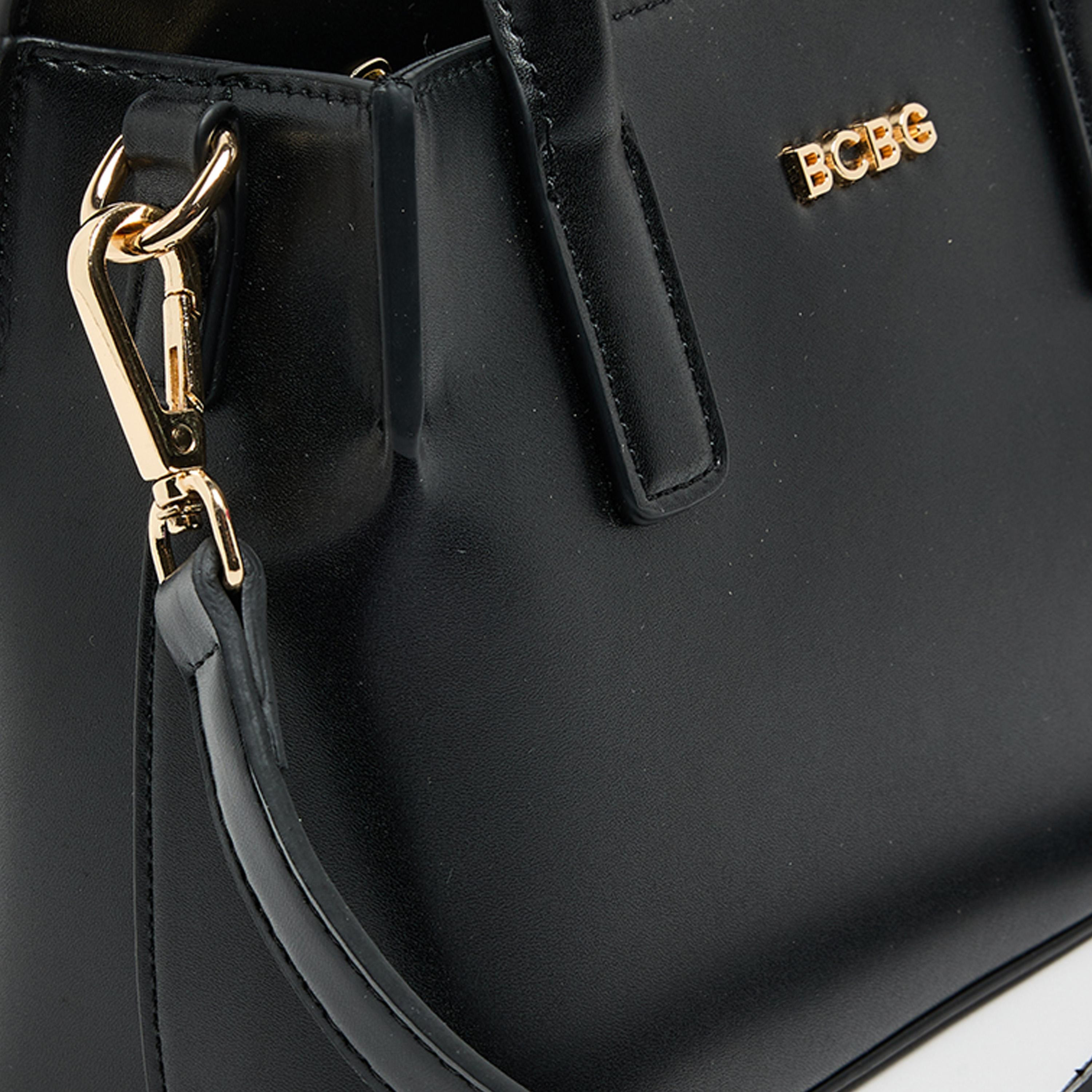 BCBG Plain Top Handle Satchel Bag with Zipper Closure and Adjustable Strap | 33 X 17 X 10 CM-women-bagsandwallets-handbags-image-7