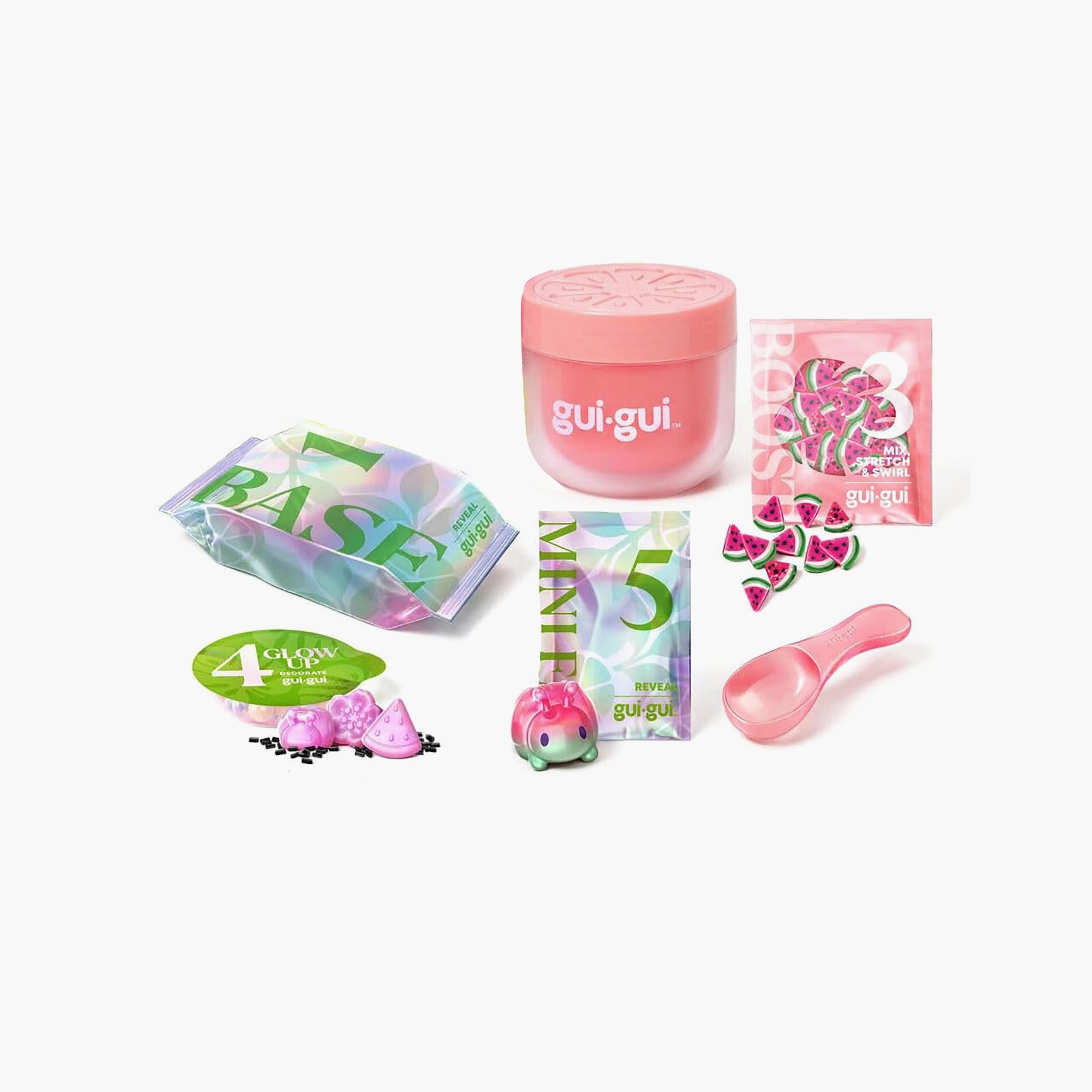 مجموعة عجين تشكيل سلايم فروتي جلو من جينيريك غوي غوي-toys-educational-doughtoys-image-1