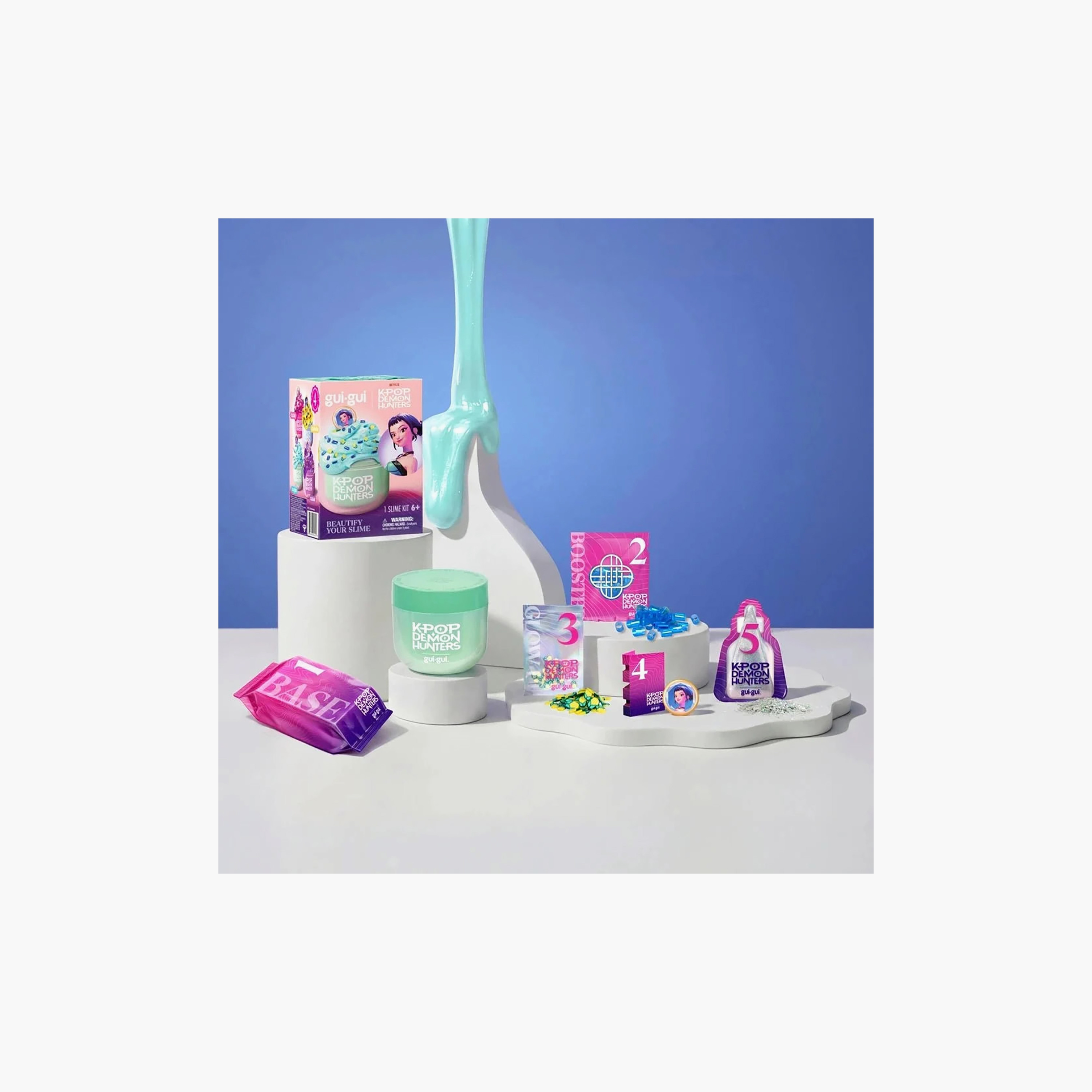 Generic Gui Gui Slime KPop Demon Hunters Dough Palyset-toys-educational-doughtoys-image-4
