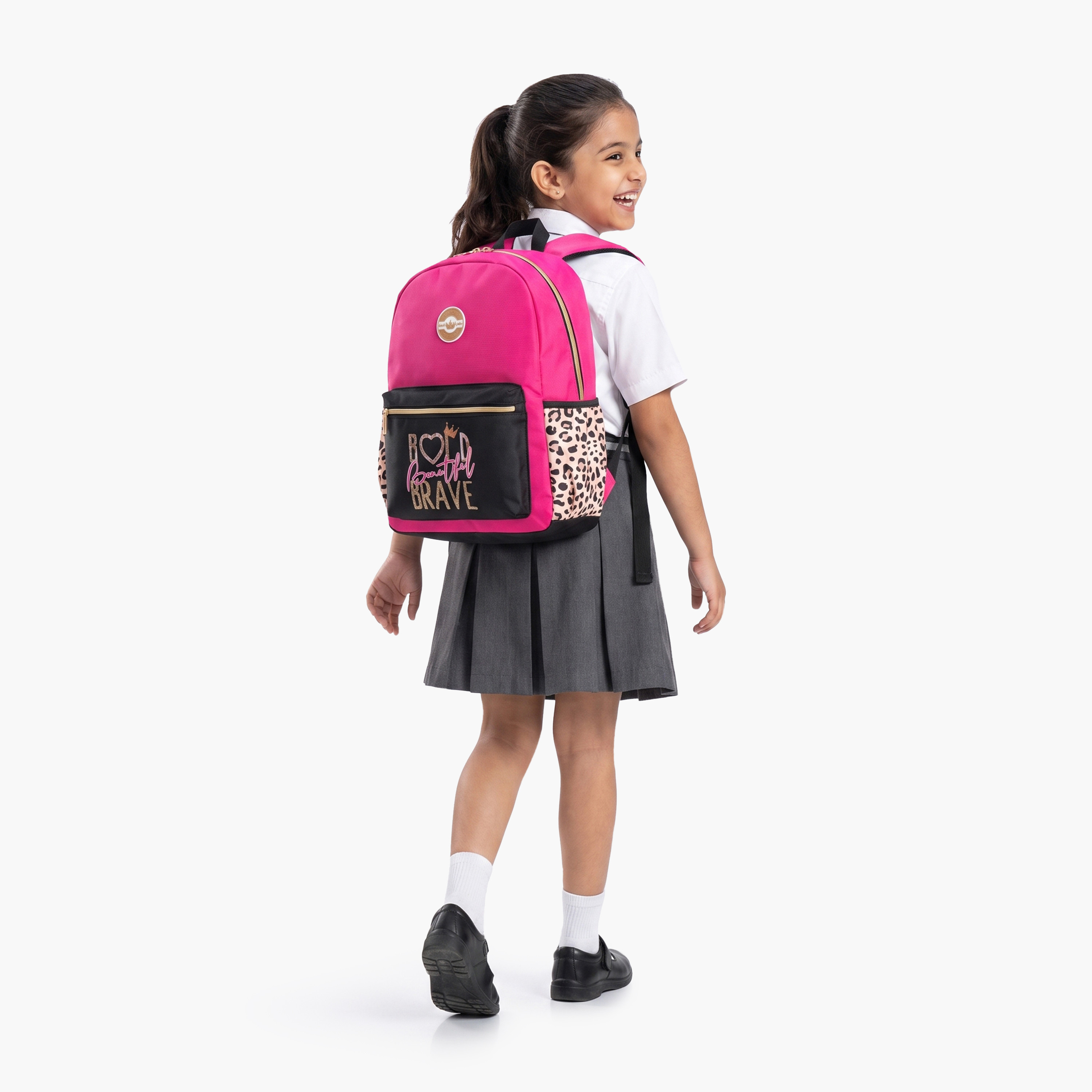 طقم حقيبة ظهر مدرسية من تولي كراون فاشن مكون من 4 قطع مع مقلمة وزجاجة ماء - 17 بوصة-school-bagsandbackpacks-backpacks-image-6