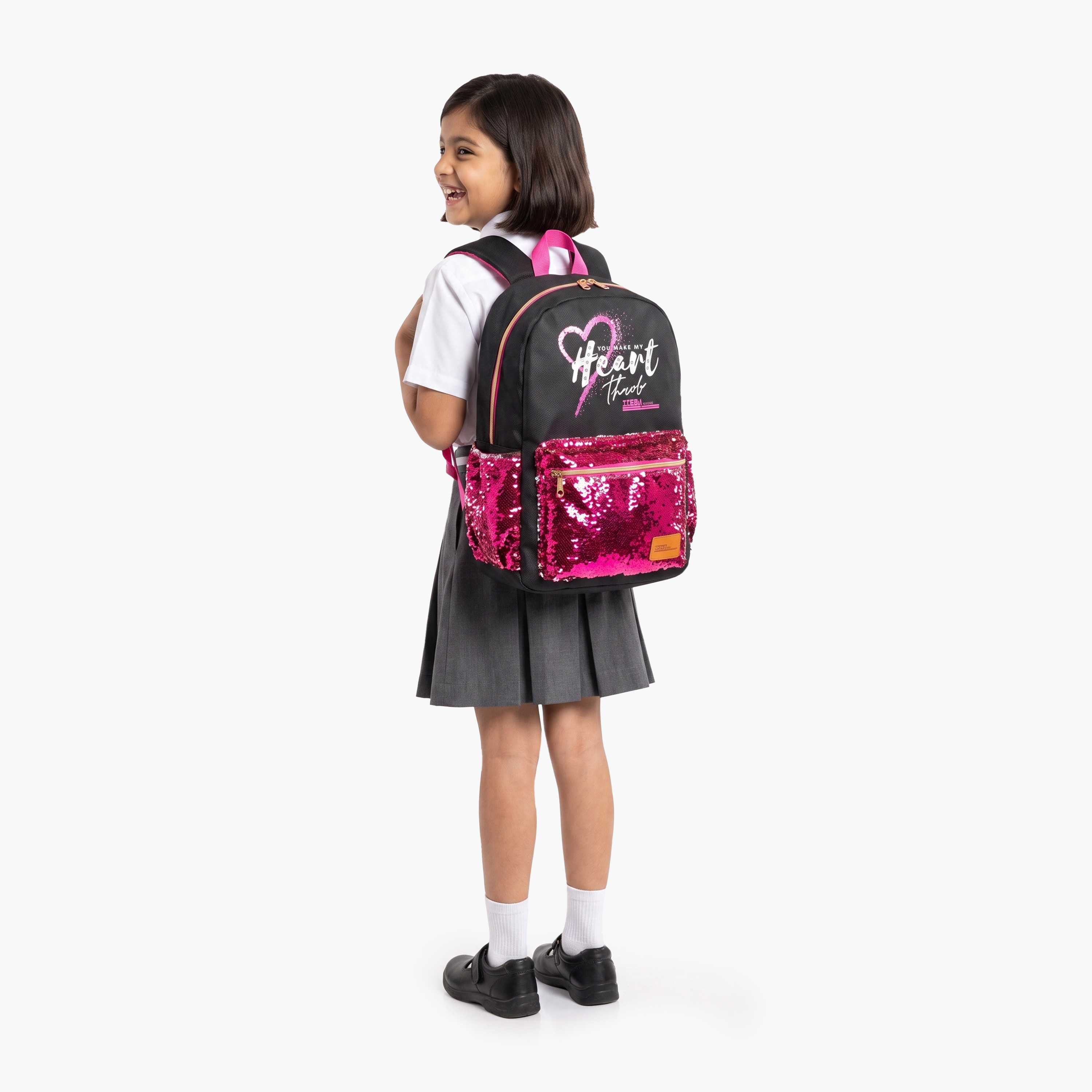 طقم حقيبة ظهر مدرسية من تولي فاشن مكون من 4 قطع مع مقلمة وزجاجة ماء - 17 بوصة-school-bagsandbackpacks-backpacks-image-6