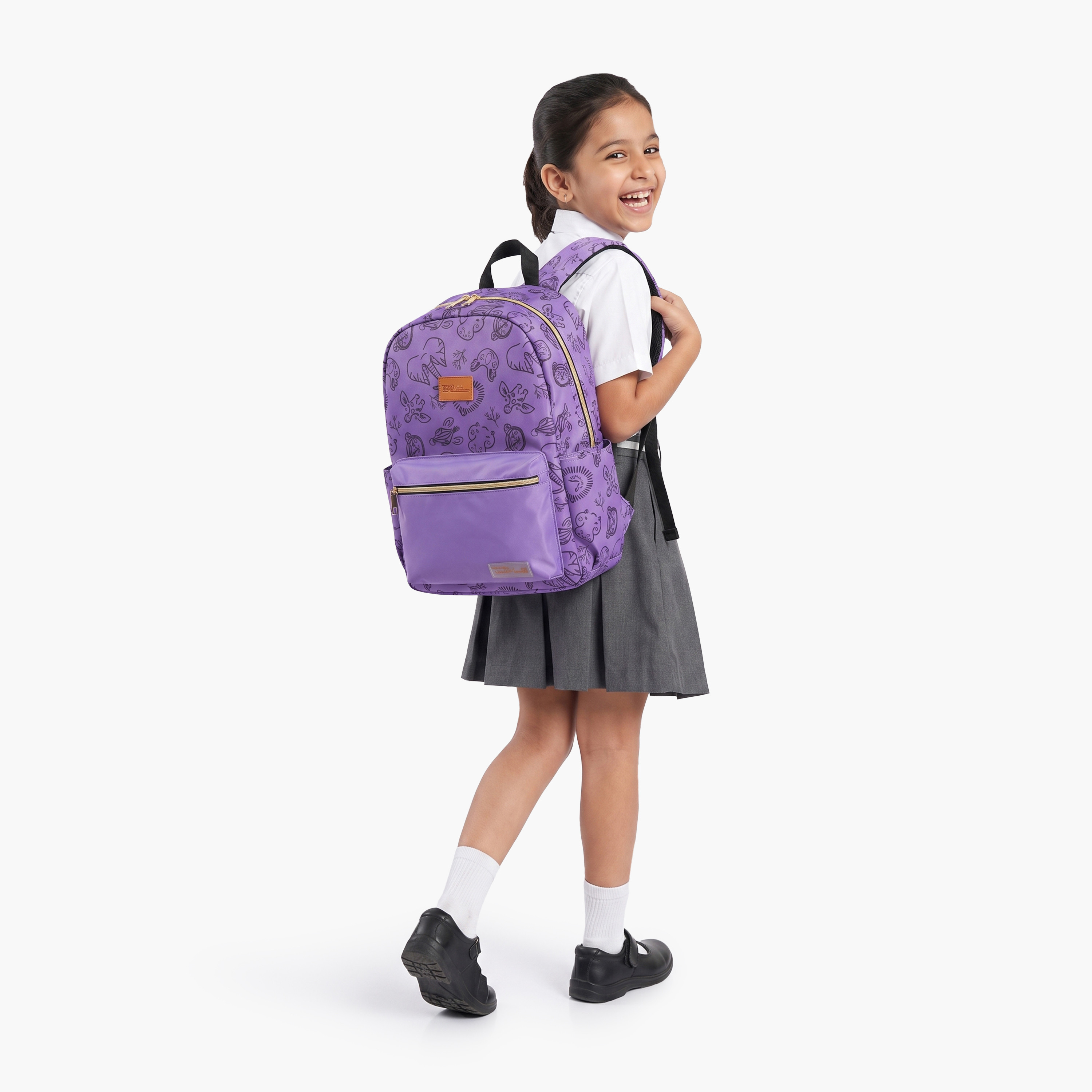 طقم حقيبة ظهر مدرسية من تولي فاشن مكون من 4 قطع مع مقلمة وزجاجة ماء - 17 بوصة-school-bagsandbackpacks-backpacks-image-6