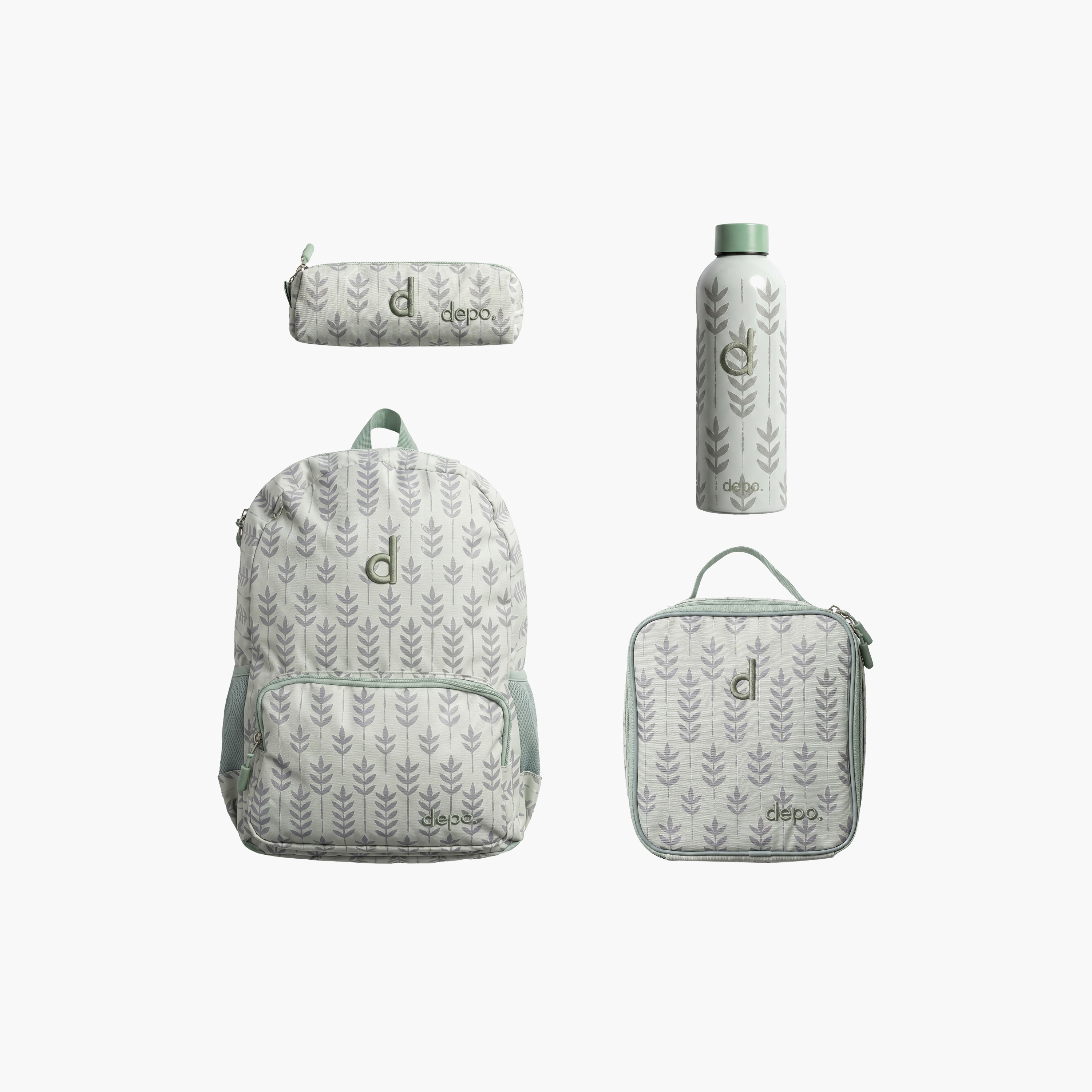 Depo High Kids 4-Piece School Backpack Set with Pencil Case and Water Bottle - 17 Inch-school-bagsandbackpacks-backpacks-image-1