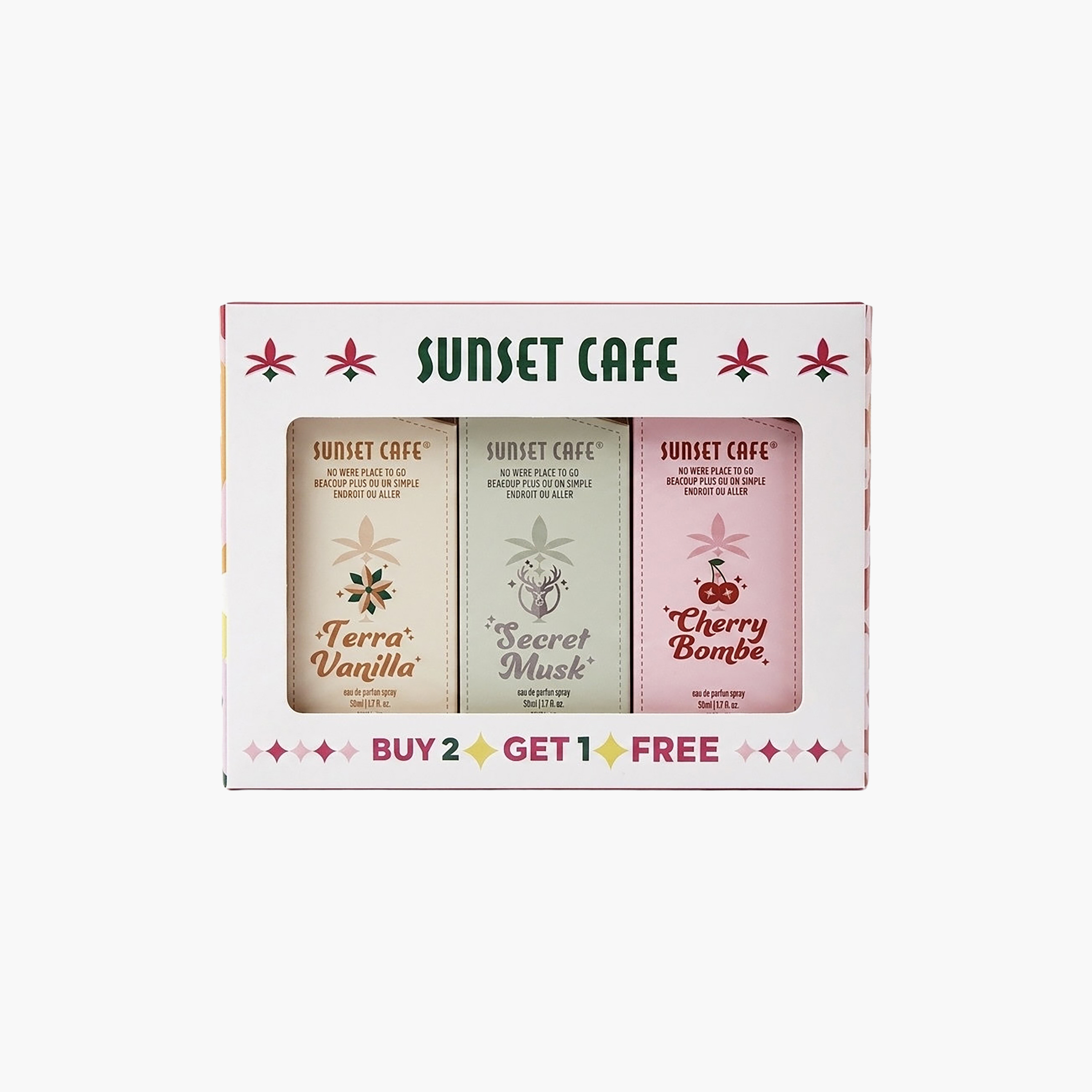 Sunset Cafe 2+1 Promo Pack Buy 2 Get 1 Free Eau de Perfume Set - Assorted-girls-accessories-perfumesandfragrances-image-3