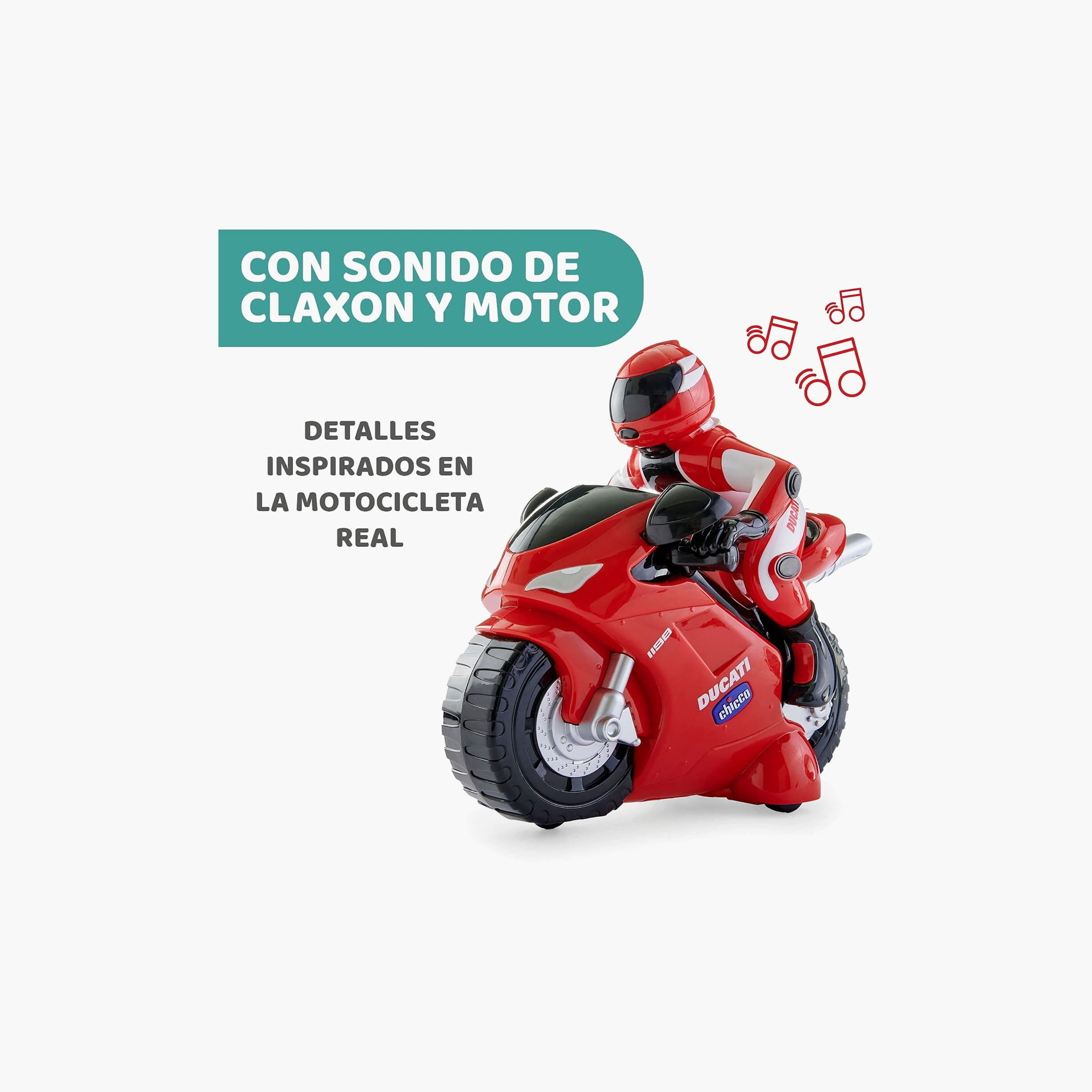 Chicco Ducati Motorbike with Intuitive Handle RC Bike-toys-remotecontrolledvehicles-rcvehicles-image-10
