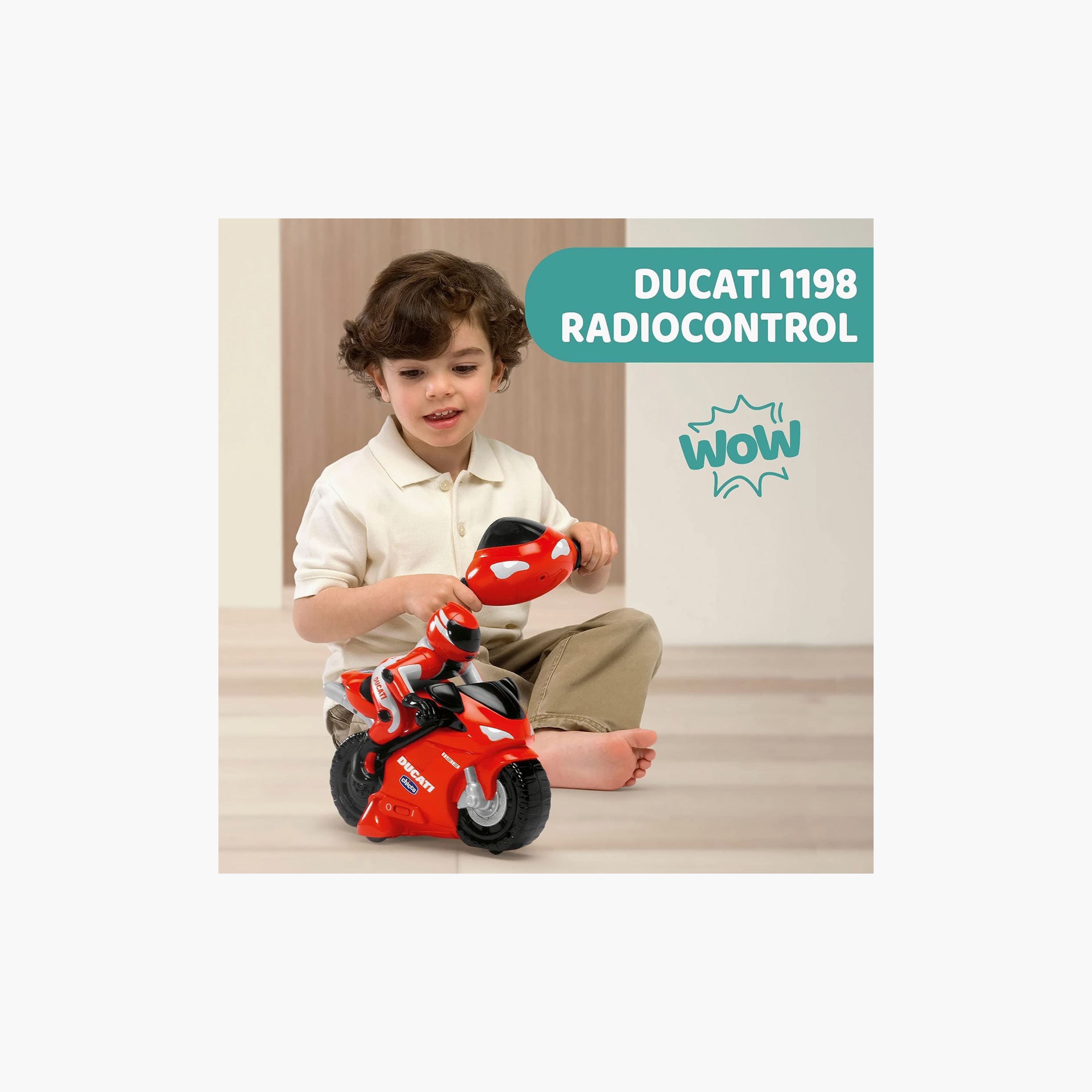 Chicco Ducati Motorbike with Intuitive Handle RC Bike-toys-remotecontrolledvehicles-rcvehicles-image-9