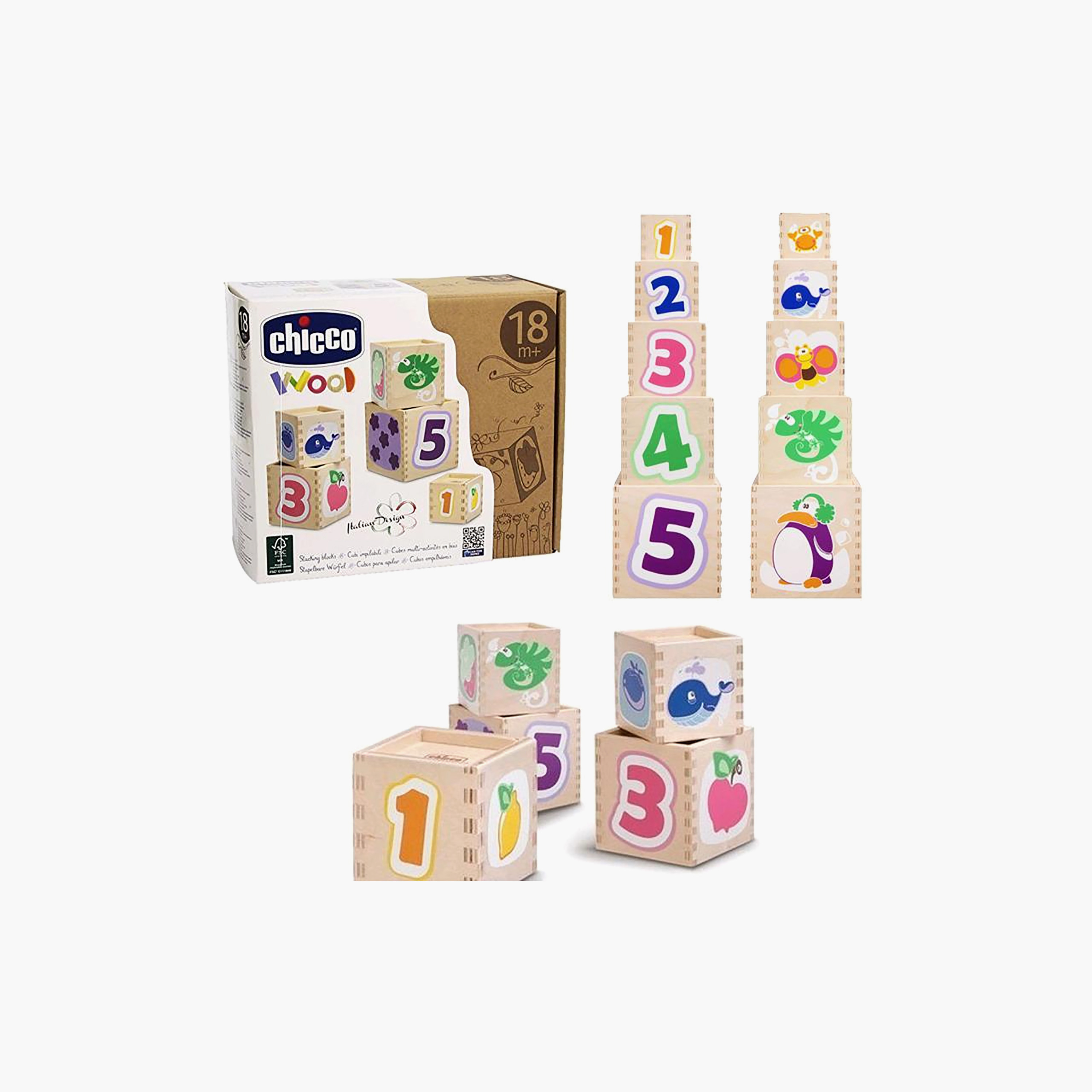 Chicco Stacking Wooden Cubes Toy Set-toys-babyandtoddlertoys-stackingandnestingtoys-image-7