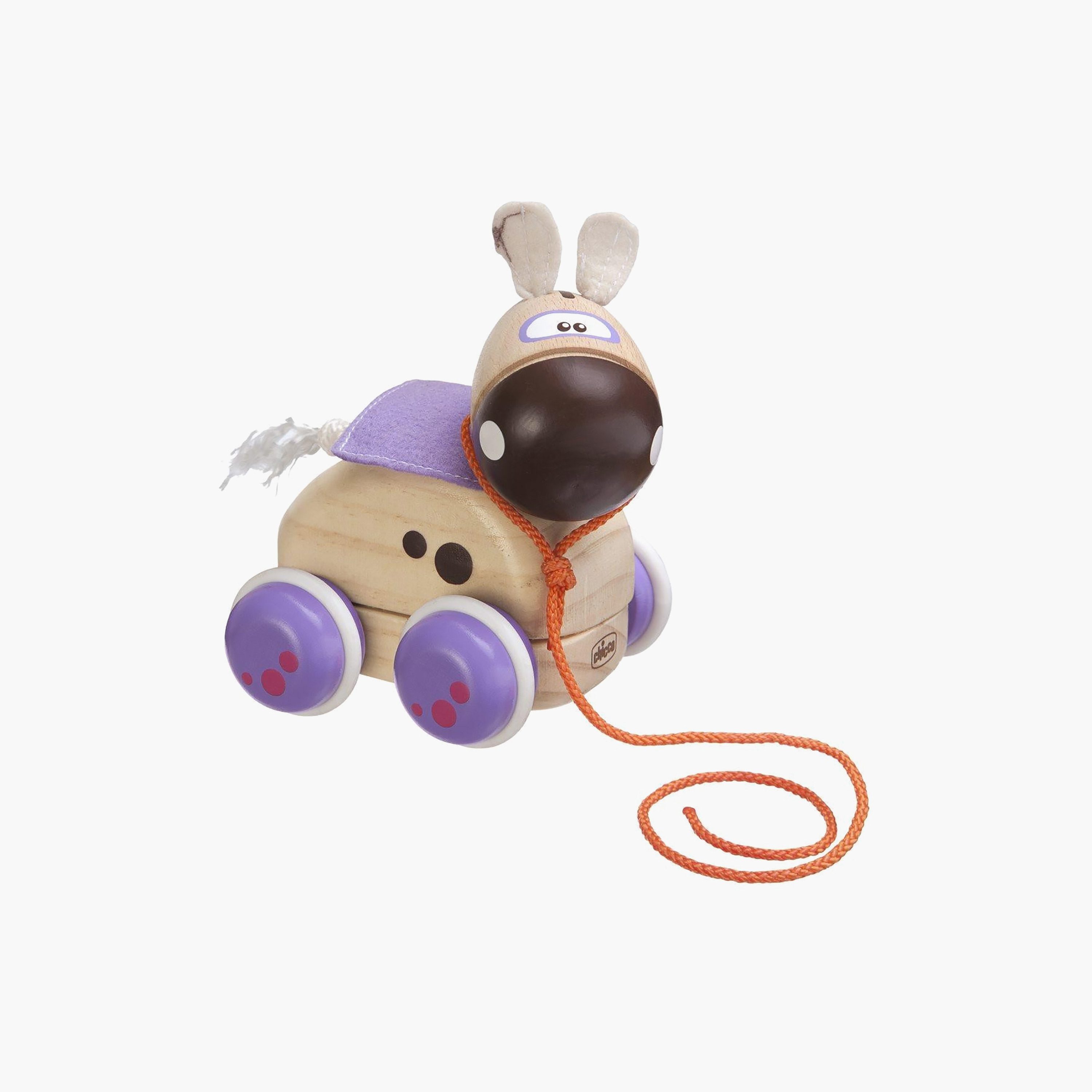 Chicco Amusing & Colourful Animal Wooden Push & Pull Toy-toys-babyandtoddlertoys-pushandpulltoys-image-1