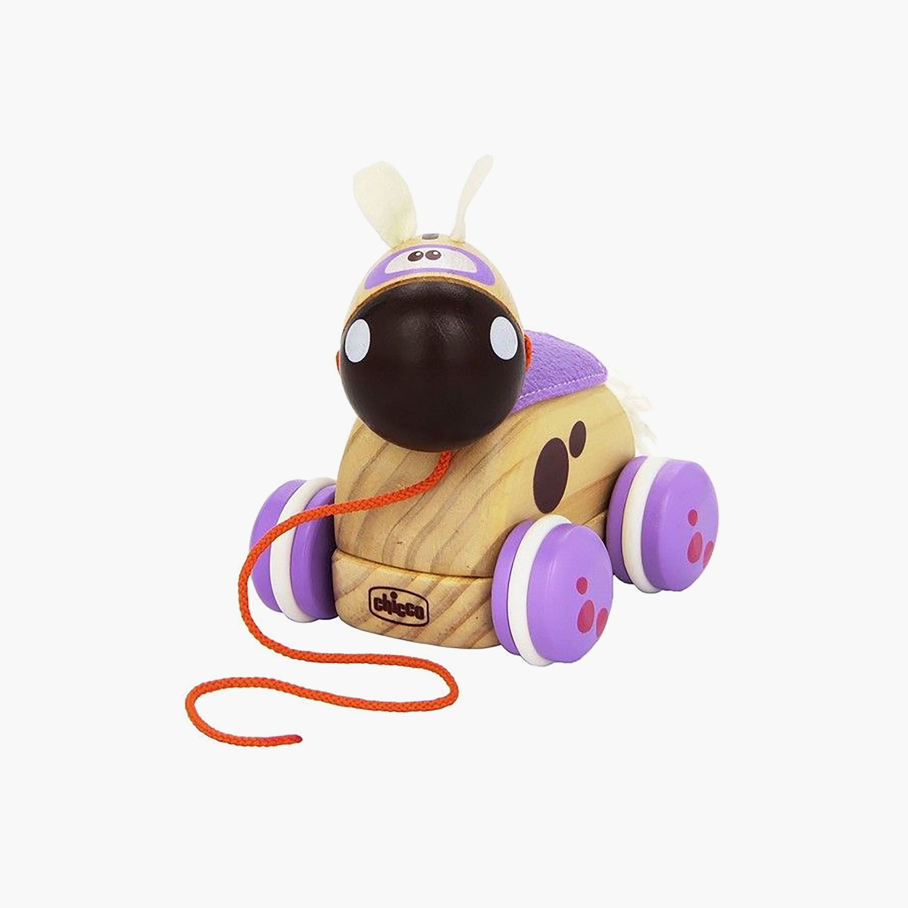 Chicco Amusing & Colourful Animal Wooden Push & Pull Toy-toys-babyandtoddlertoys-pushandpulltoys-image-3
