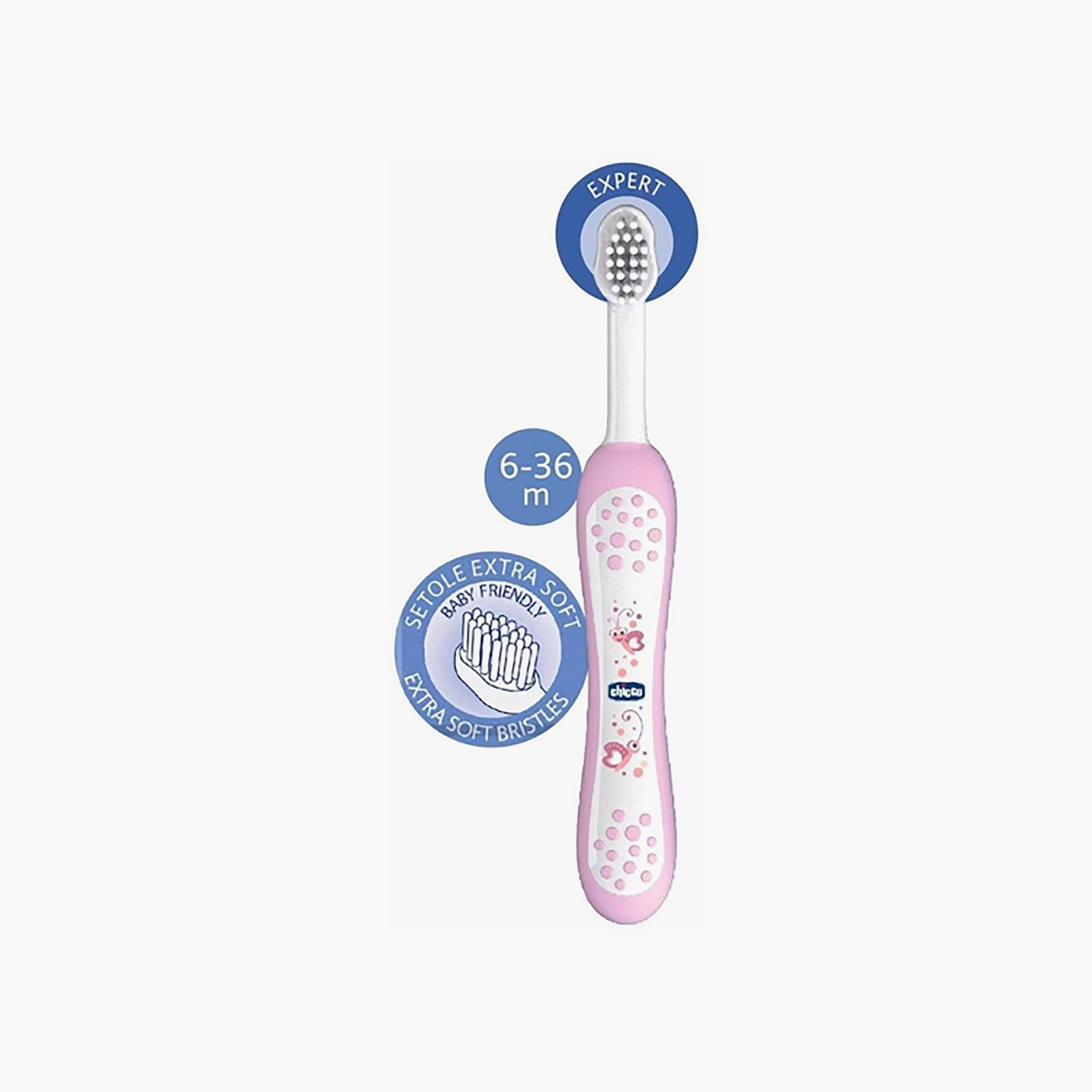 Chicco First Milk Teeth Soft Toothbrush-baby-bathandcare-oralcare-teethanddentalcare-image-4