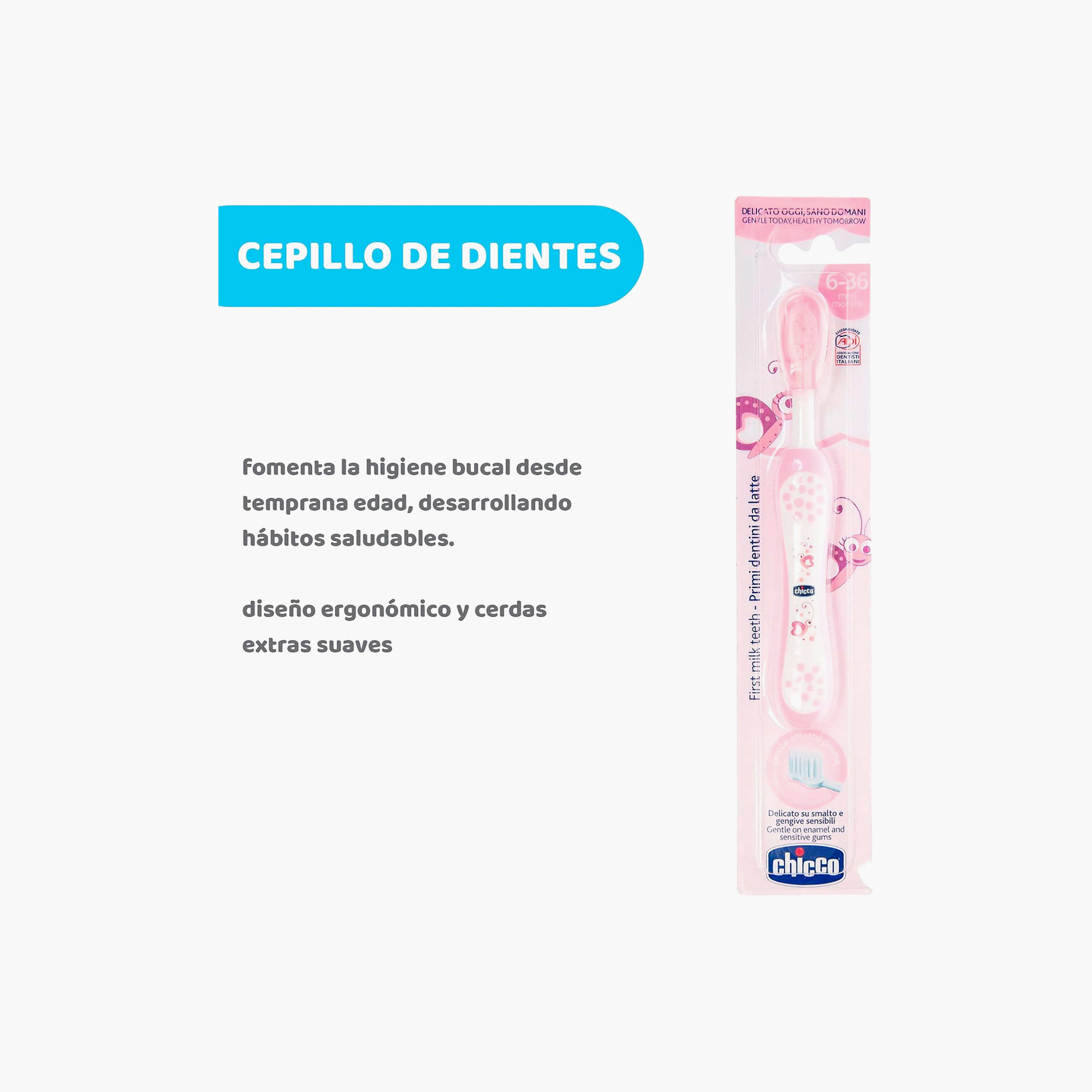 Chicco First Milk Teeth Soft Toothbrush-baby-bathandcare-oralcare-teethanddentalcare-image-5
