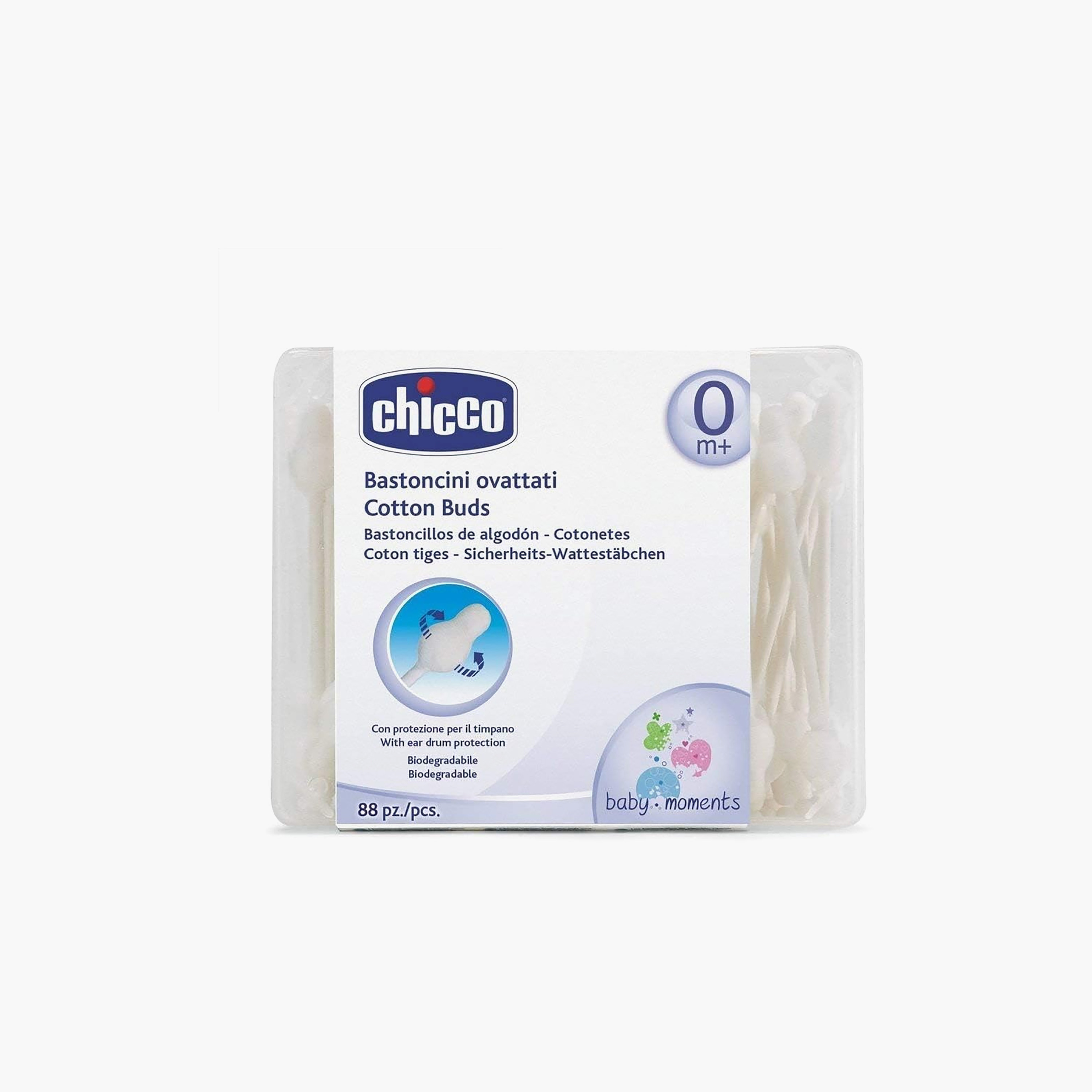 شيكو أعواد قطنية، 88 قطعة، مع حماية لطبلة الأذن-beautyandpersonalcare-babycare-wipesandbuds-image-3