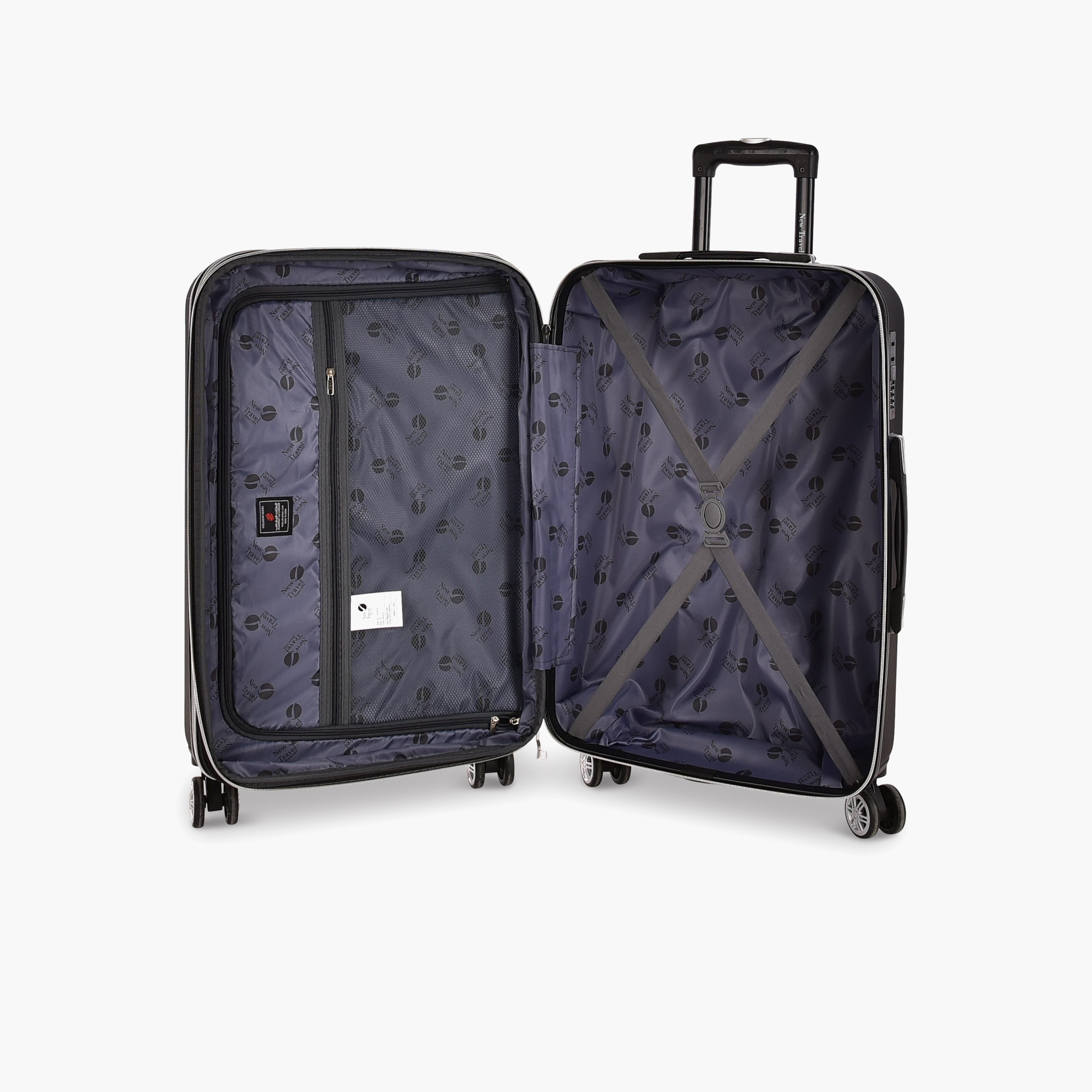 New Travel Set of 3 ABS Hard-Sided 4-Wheeler Spinner Trolley Bags with Combination Lock-travel-luggagesandbags-luggage-image-3