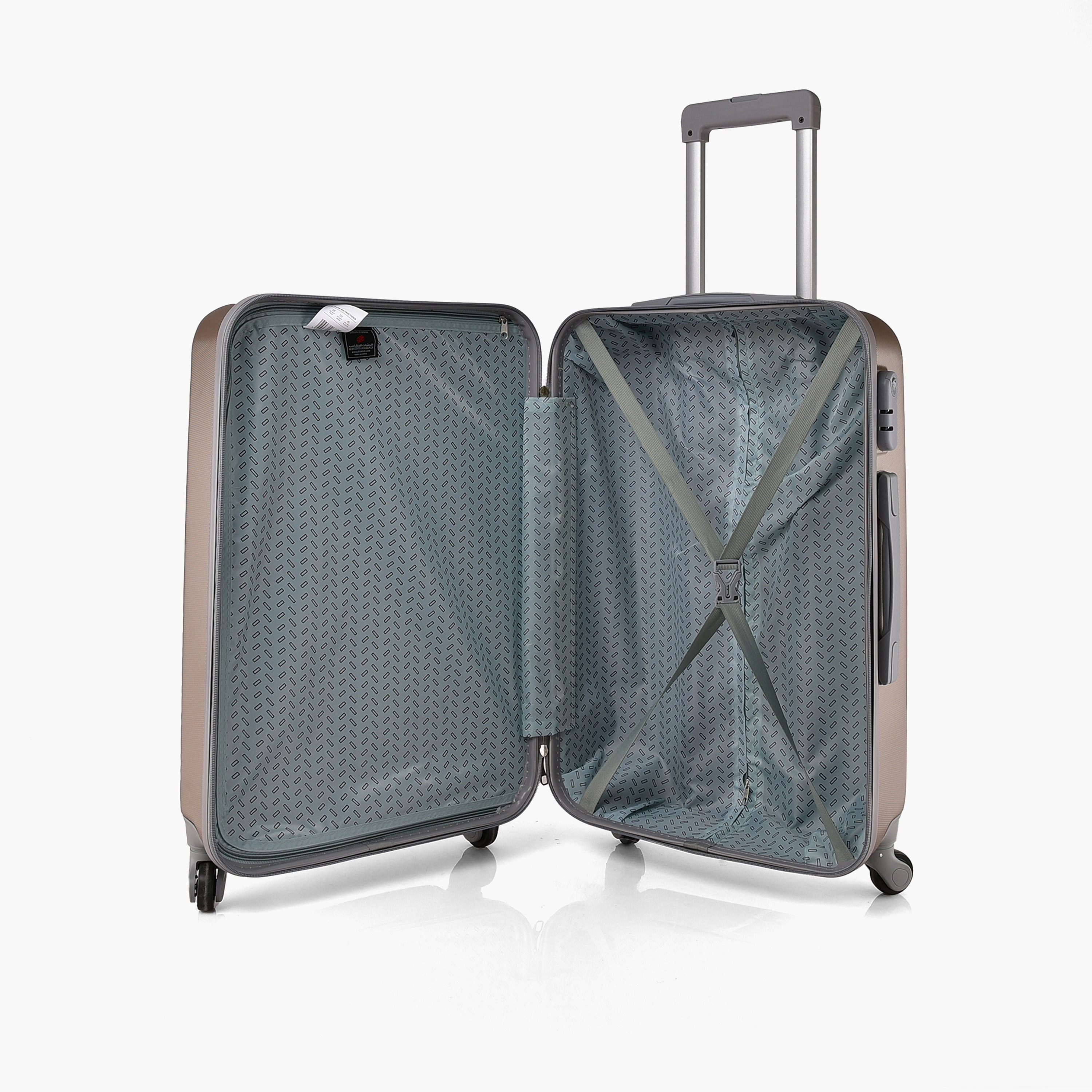 New Travel Set of 4 ABS Hard-Sided 4-Wheeler Spinner Trolley Bags with Combination Lock-travel-luggagesandbags-luggage-image-3