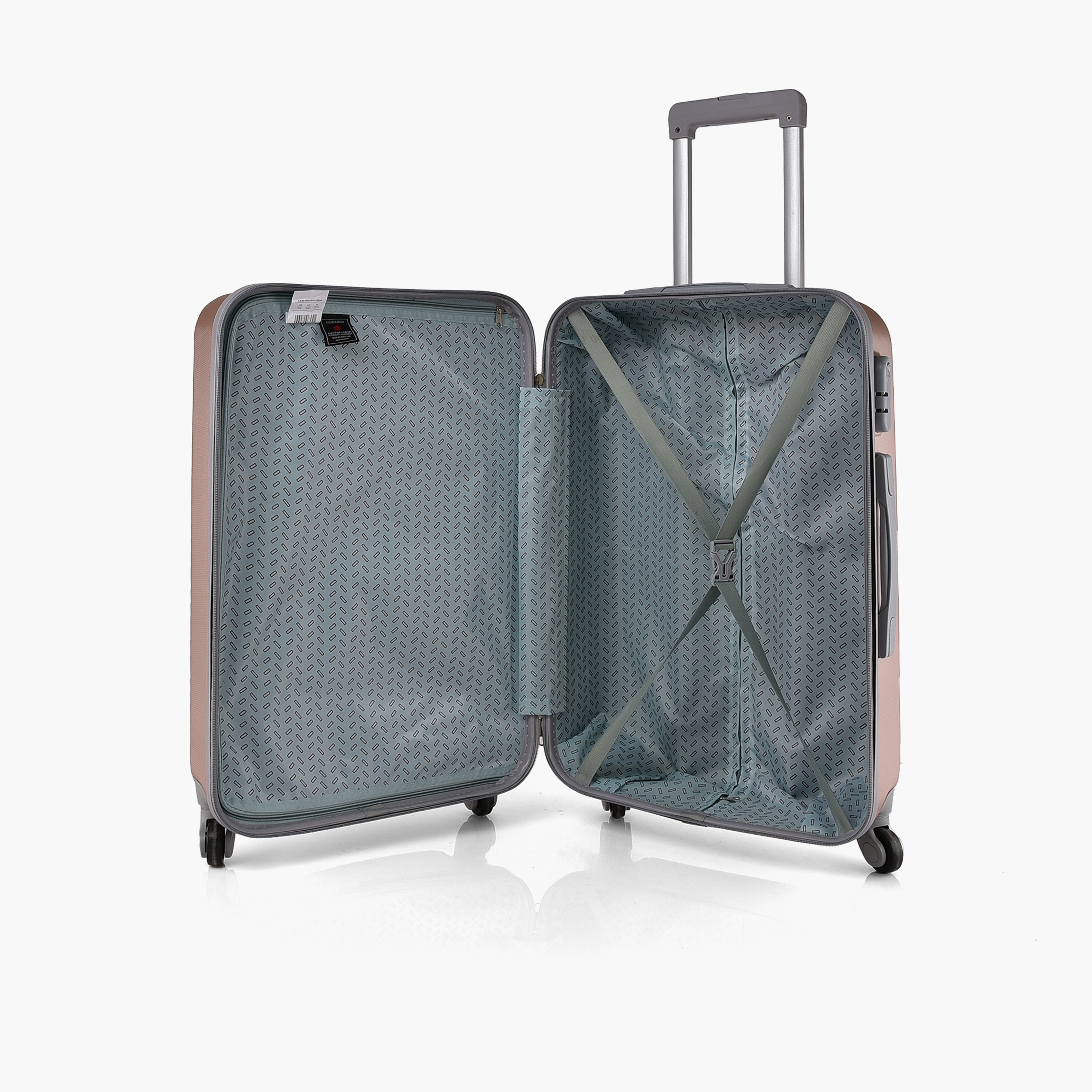 New Travel Set of 4 ABS Hard-Sided 4-Wheeler Spinner Trolley Bags with Combination Lock-travel-luggagesandbags-luggage-image-3