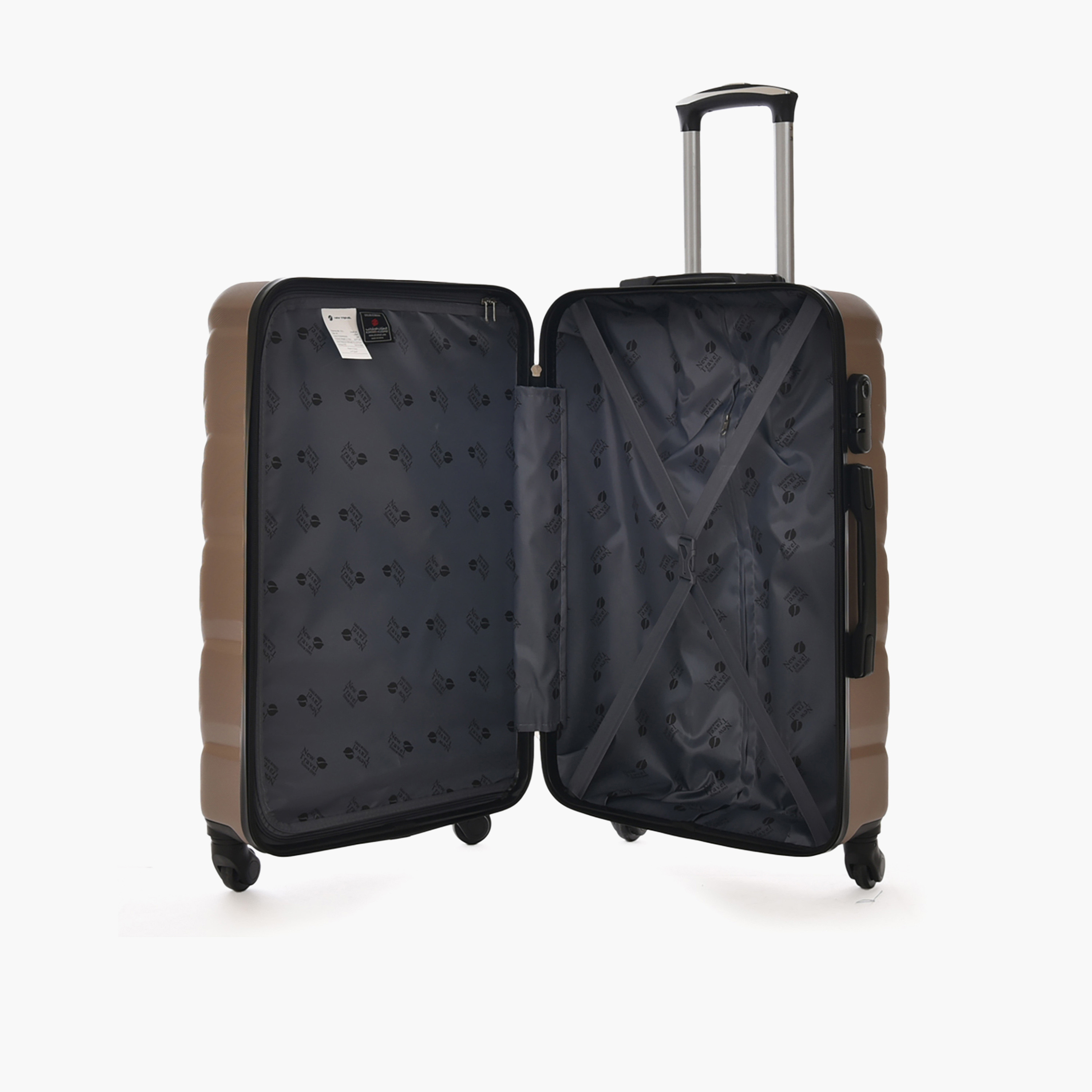 New Travel Set of 3 ABS Hard-Sided 4-Wheeler Spinner Trolley Bags with Combination Lock-travel-luggagesandbags-luggage-image-3