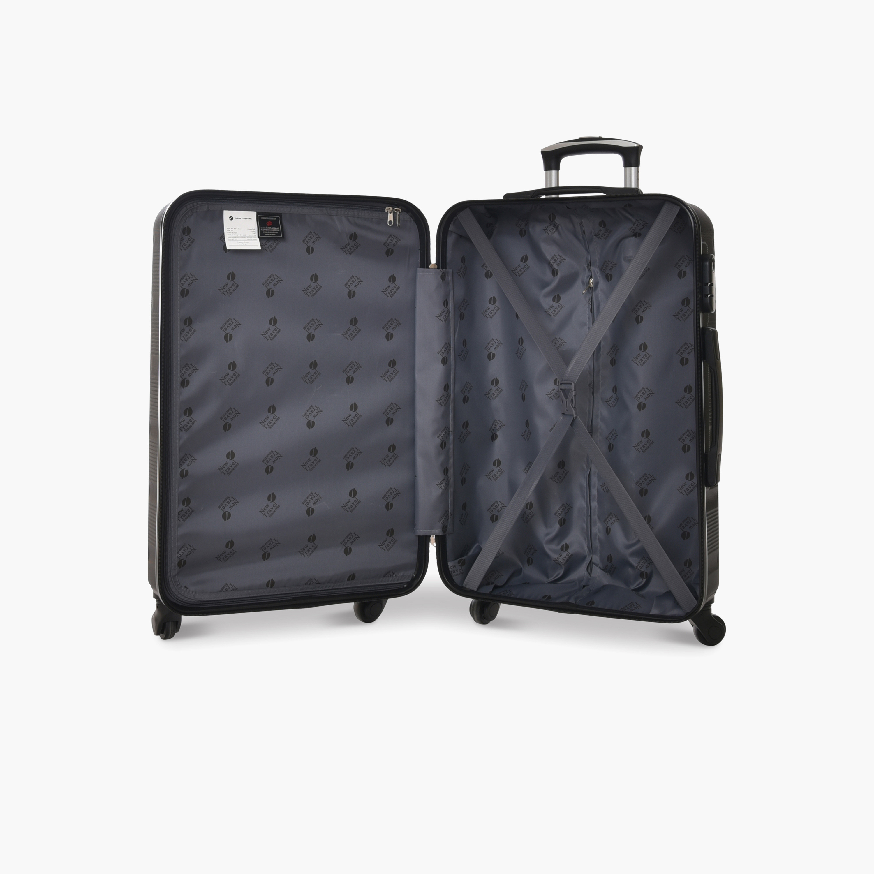 New Travel Set of 4 ABS Hard-Sided 4-Wheeler Spinner Trolley Bags with Combination Lock-travel-luggagesandbags-luggage-image-3