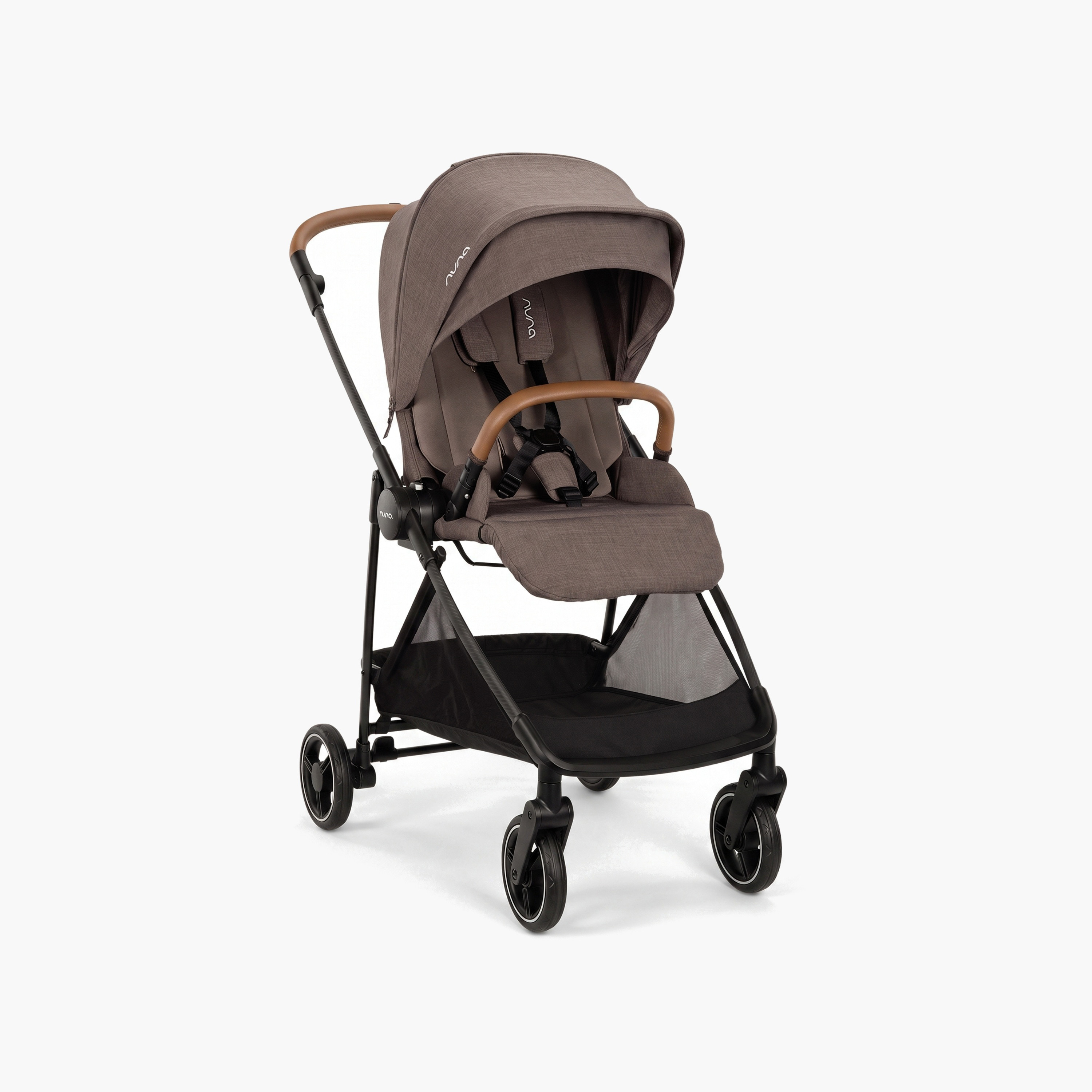عربة أطفال إيكسا مثبتة بمسامير بنظام طي بزر ضغط وقفل للعجلات من نونا-baby-gear-strollersandprams-strollers-image-1