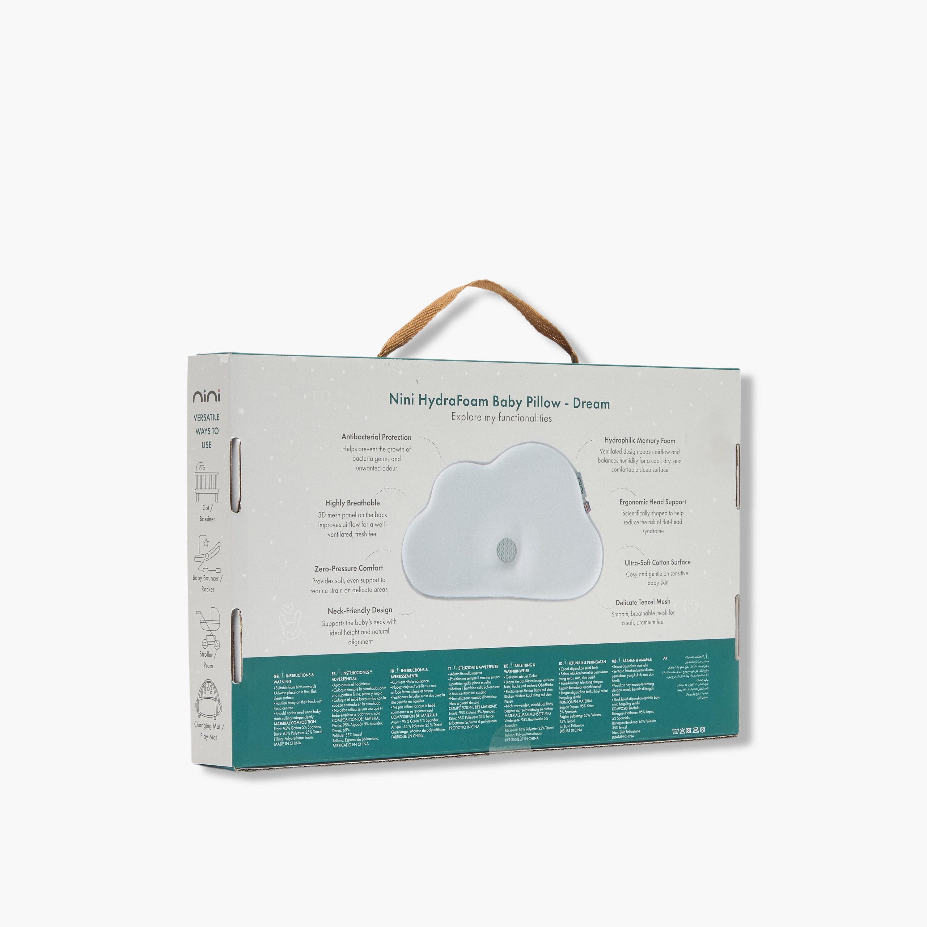 Nini Dream Hydra Foam Baby Pillow-baby-nursery-babybedding-image-8