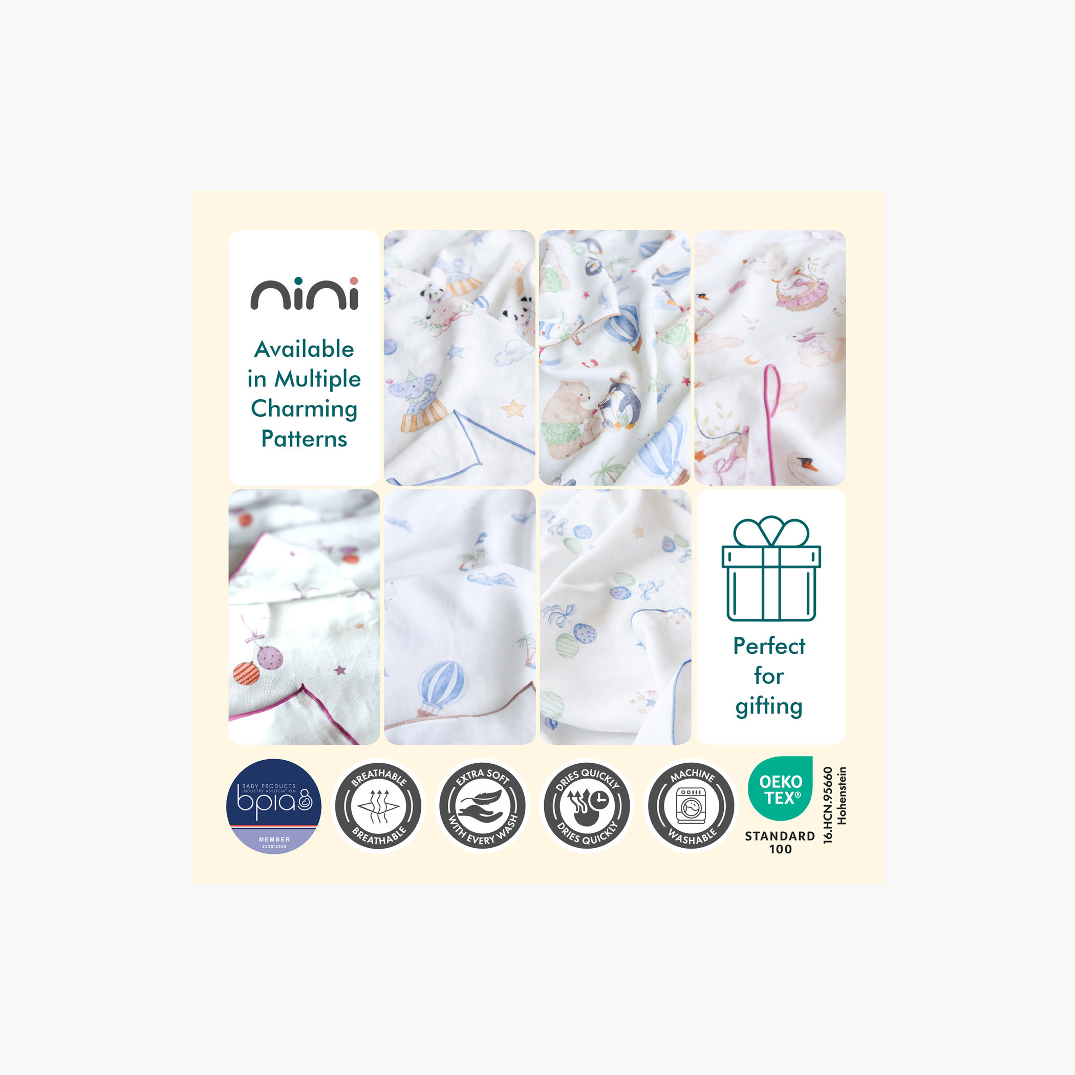 قماط من الخيزران قطعتين إير راب من نيني-baby-nursery-blanketsandswaddles-swaddlesandsleepingbags-image-11