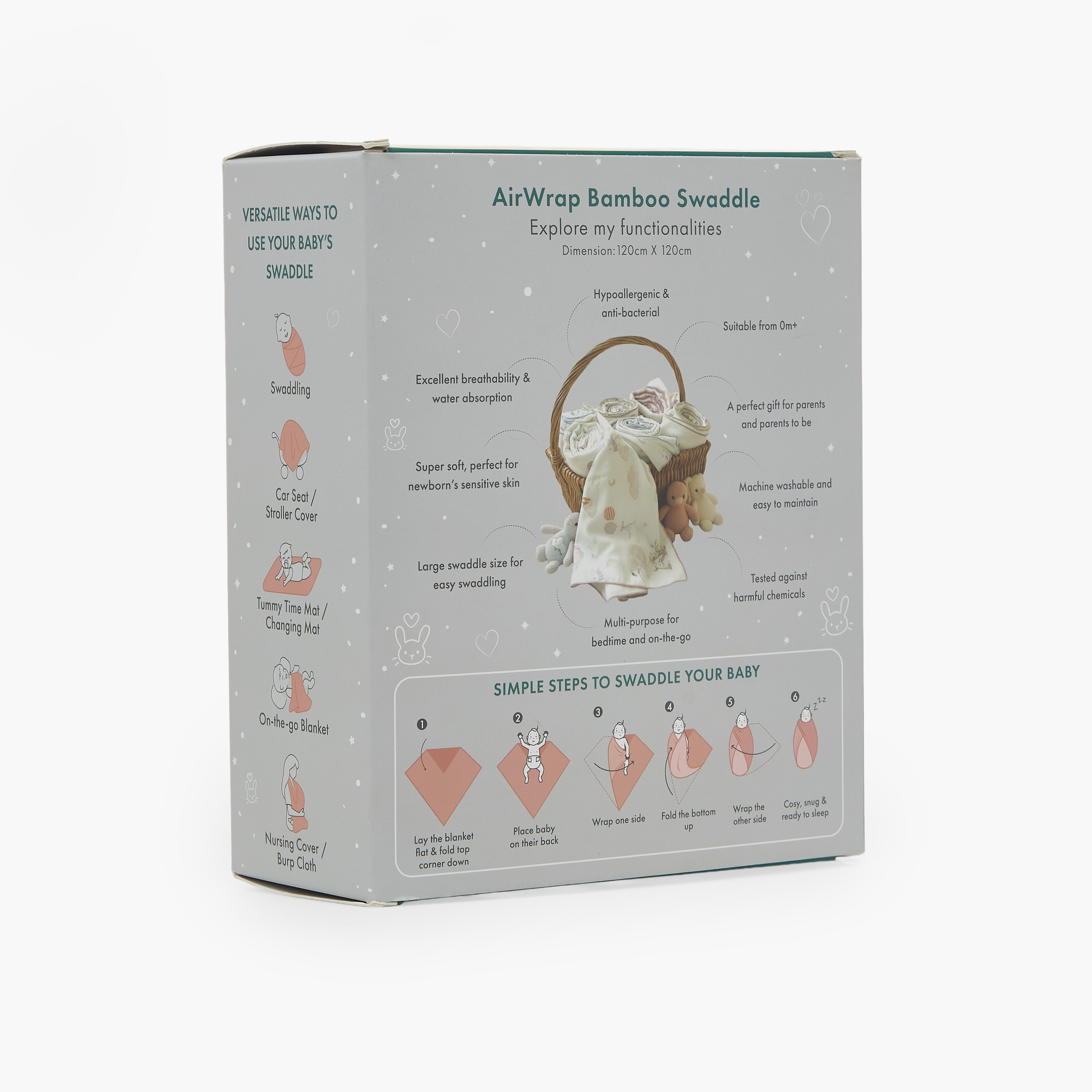 Nini AirWrap 2-Piece Bamboo Swaddle-baby-nursery-blanketsandswaddles-swaddlesandsleepingbags-image-8
