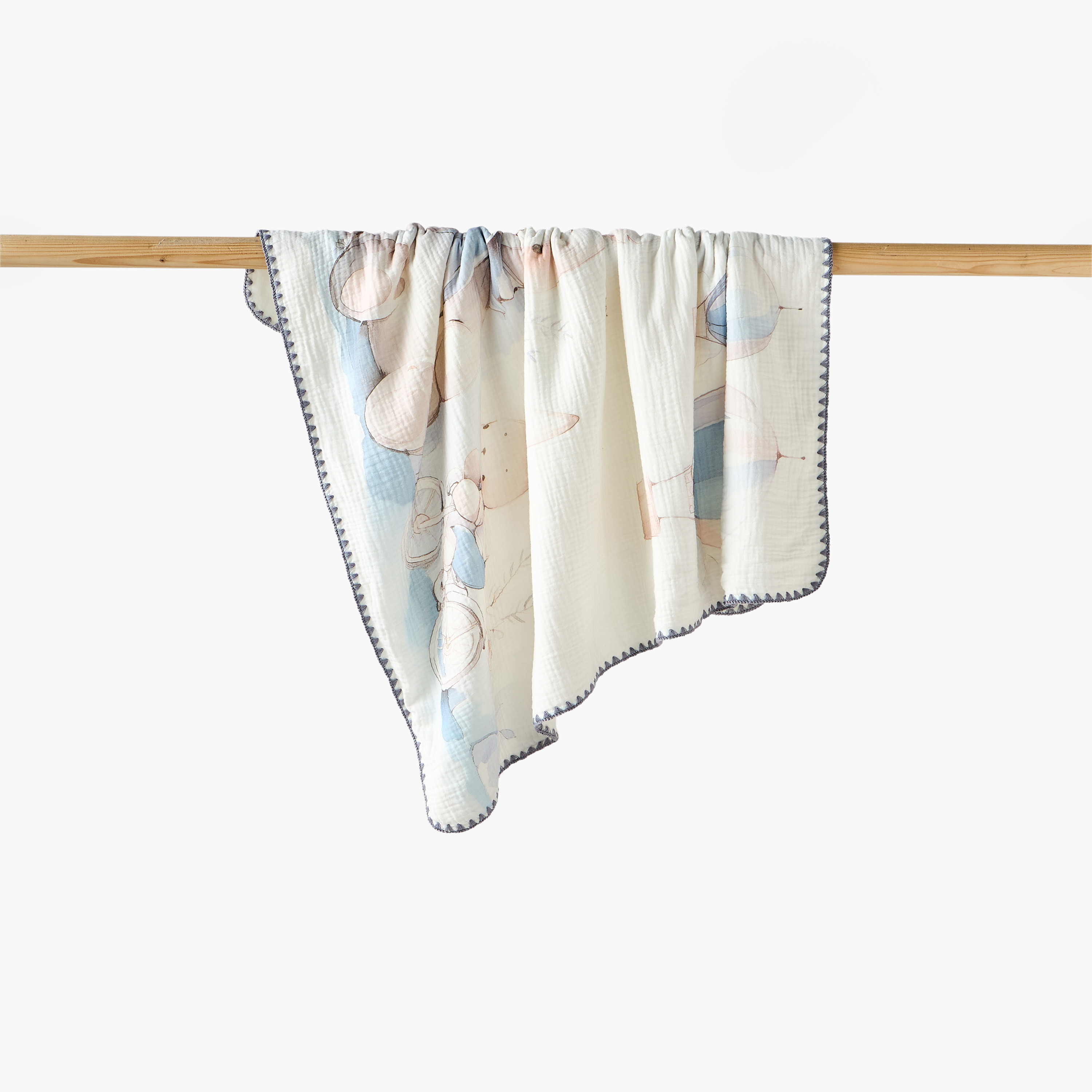 Nini AirWrap Muslin Blanket-baby-nursery-blanketsandswaddles-receivingblankets-image-1