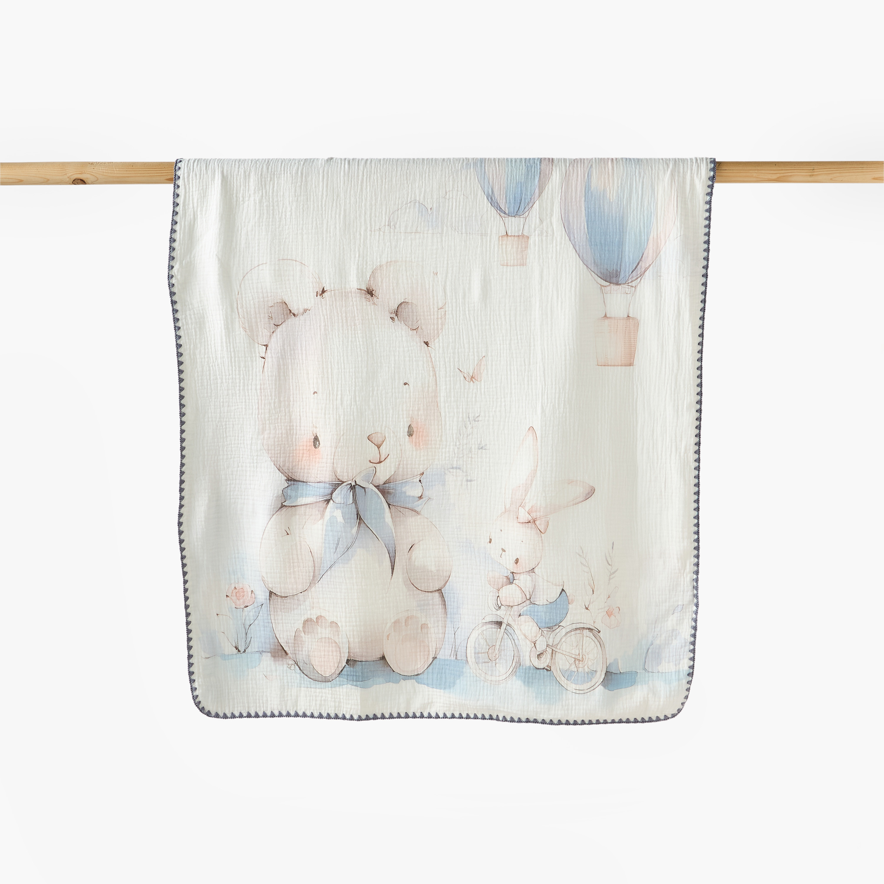Nini AirWrap Muslin Blanket-baby-nursery-blanketsandswaddles-receivingblankets-image-4